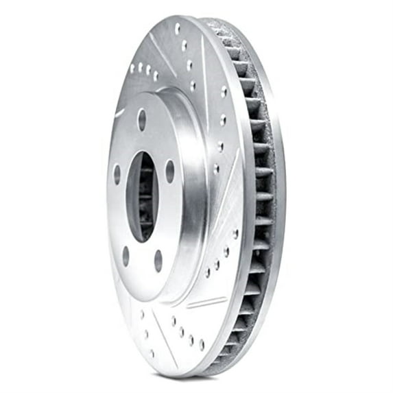 Brake Rotor - Drilled and Slotted - Black 633-59068R