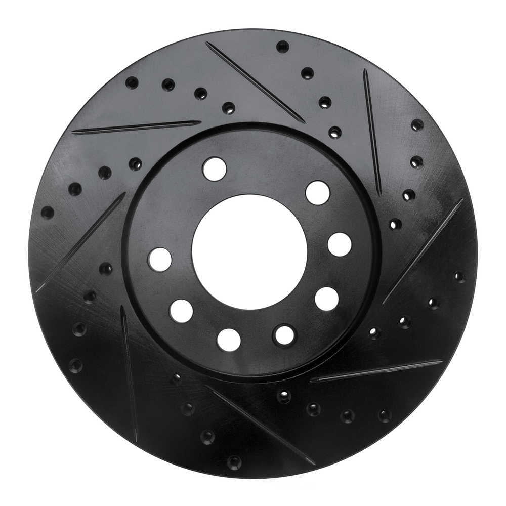 Dynamic Friction Company 633-65015R DFC Brake Rotor - Drilled And Slotted - Black