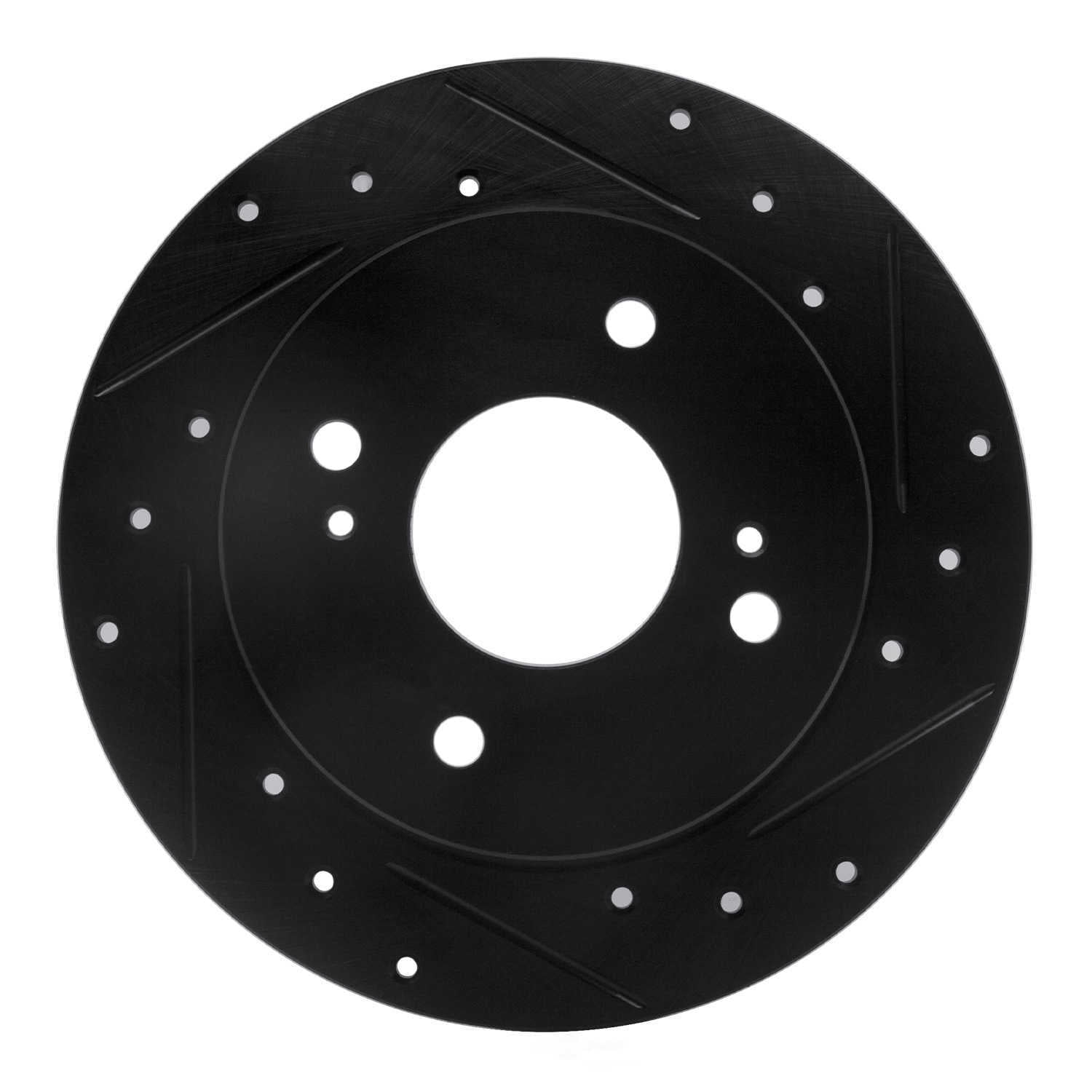 Dynamic Friction Company 633-67029R DFC Brake Rotor - Drilled And Slotted - Black