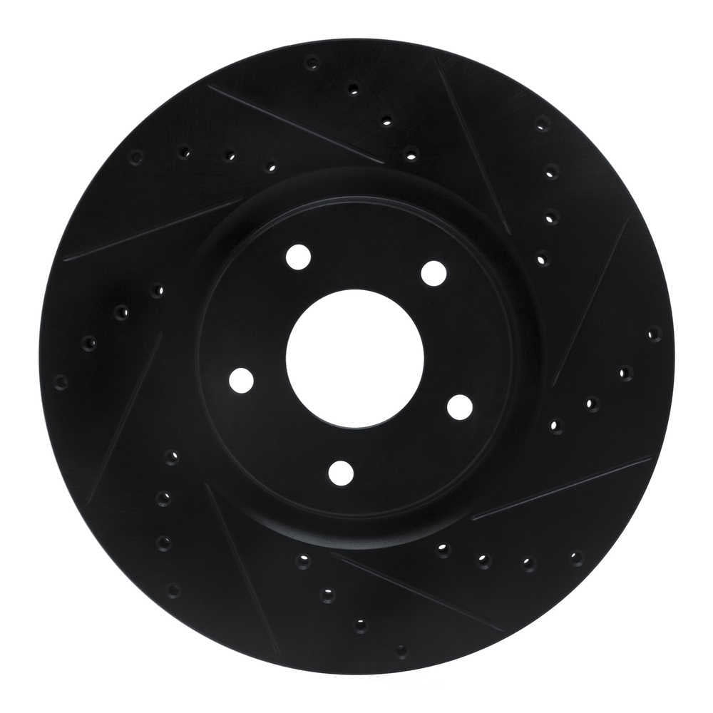 Dynamic Friction Company 633-67059R DFC Brake Rotor - Drilled And Slotted - Black