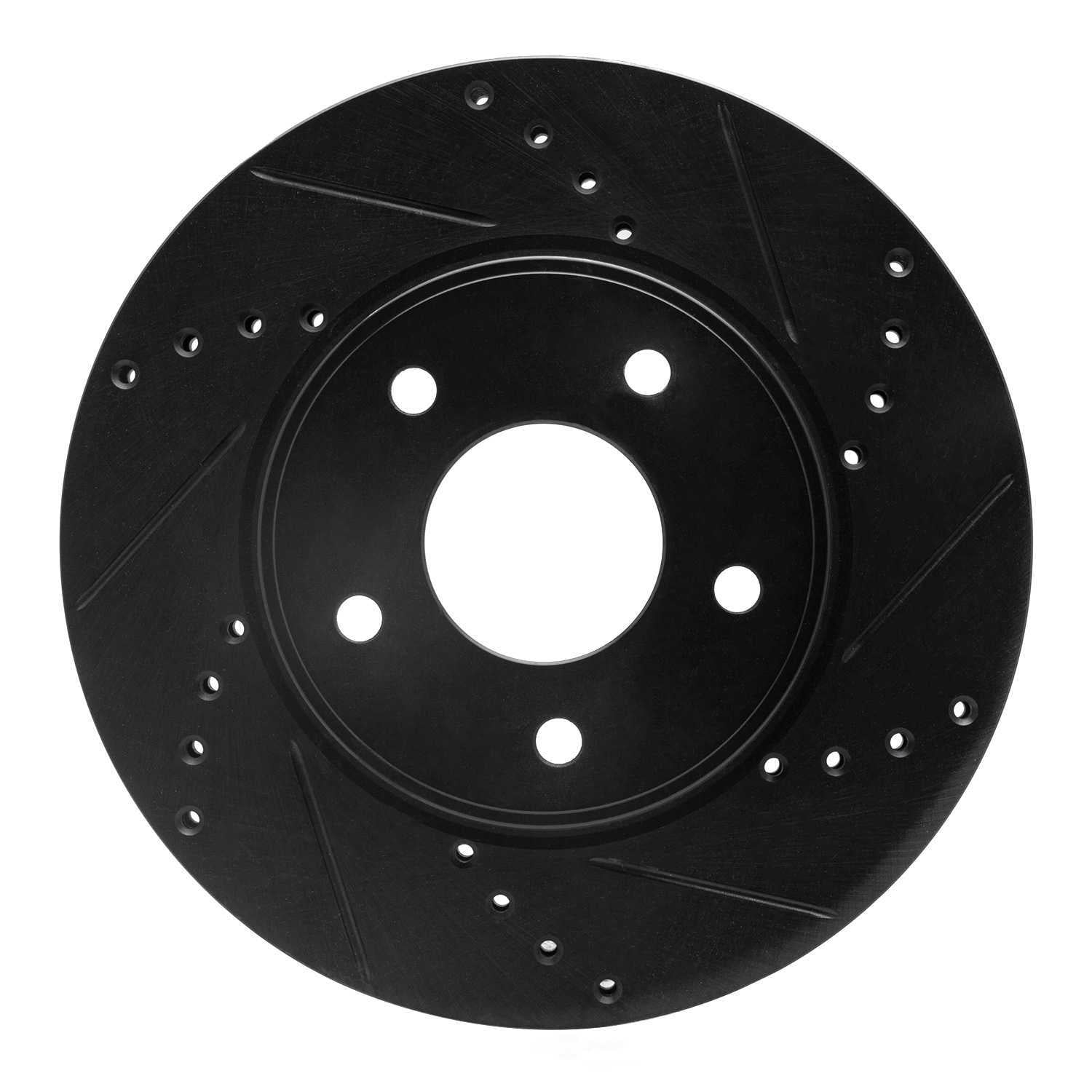 Dynamic Friction Company 633-67103R DFC Brake Rotor - Drilled And Slotted - Black