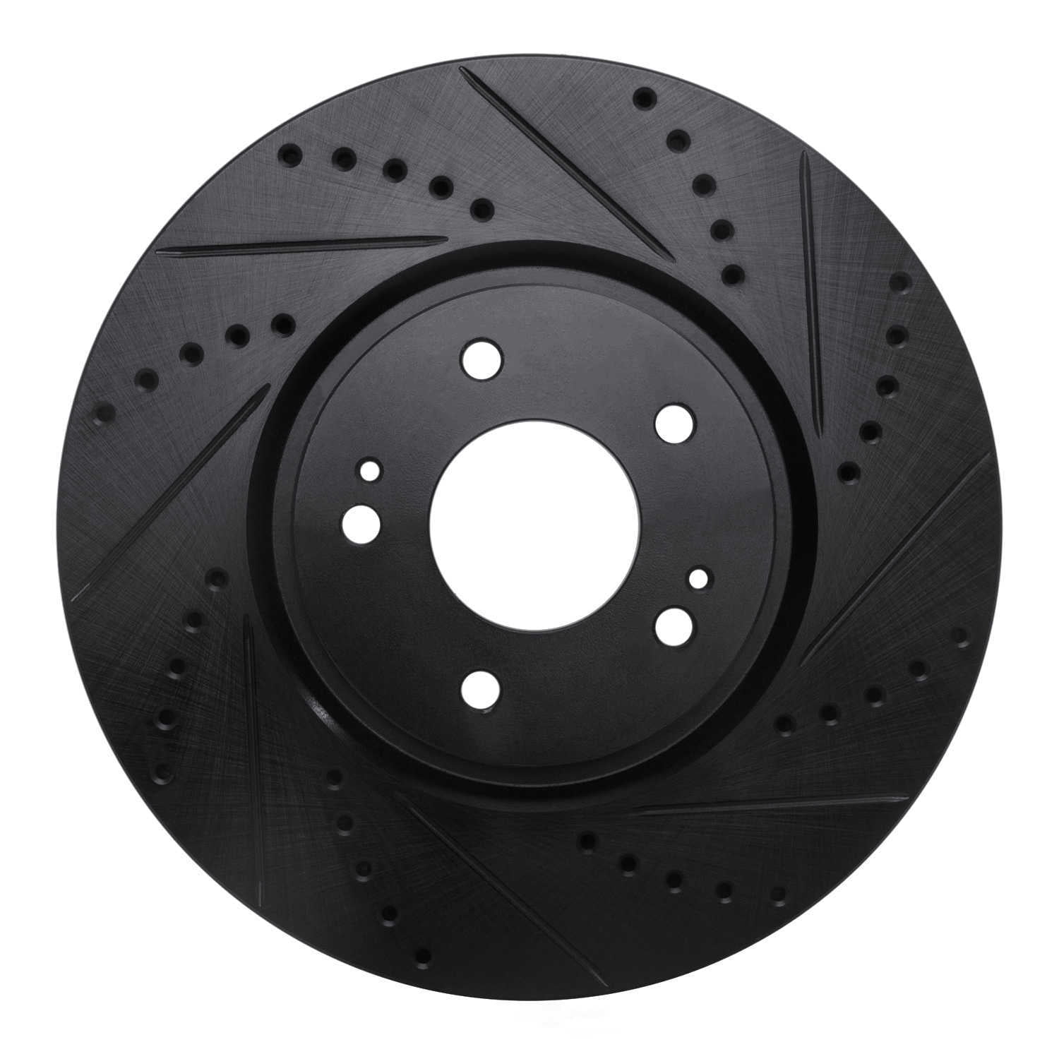Dynamic Friction Company 633-72035R DFC Brake Rotor - Drilled And Slotted - Black