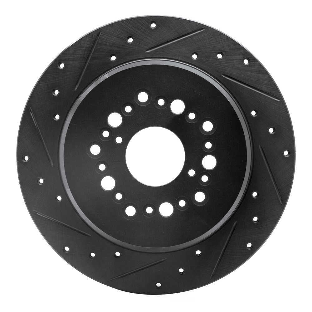 Dynamic Friction Company 633-75006L DFC Brake Rotor - Drilled And Slotted - Black