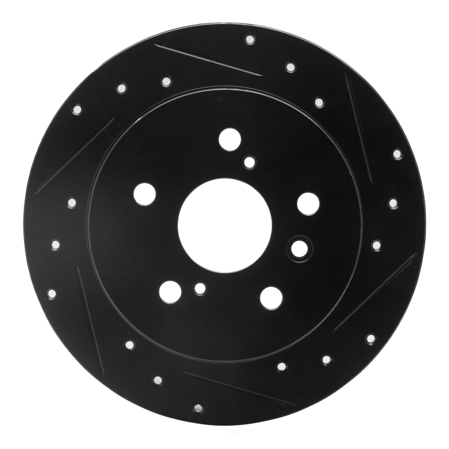 Dynamic Friction Company 633-76079R DFC Brake Rotor - Drilled And Slotted - Black