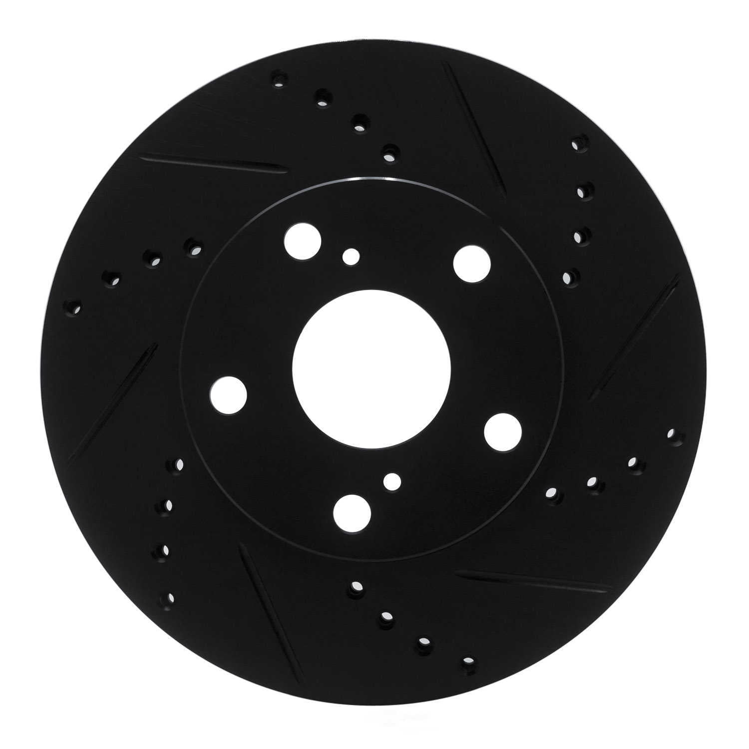 Dynamic Friction Company 633-76133R DFC Brake Rotor - Drilled And Slotted - Black