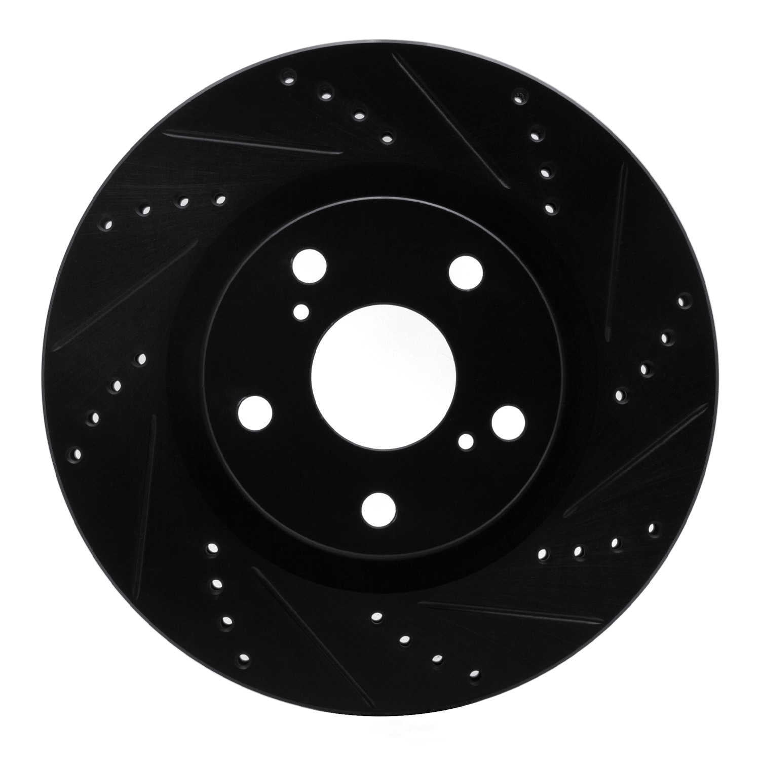 Dynamic Friction Company 633-80068R DFC Brake Rotor - Drilled And Slotted - Black