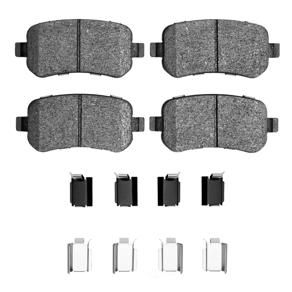 Dynamic Friction Company 1310-1021-02 DFC 3000 Ceramic Brake Pads and Hardware Kit