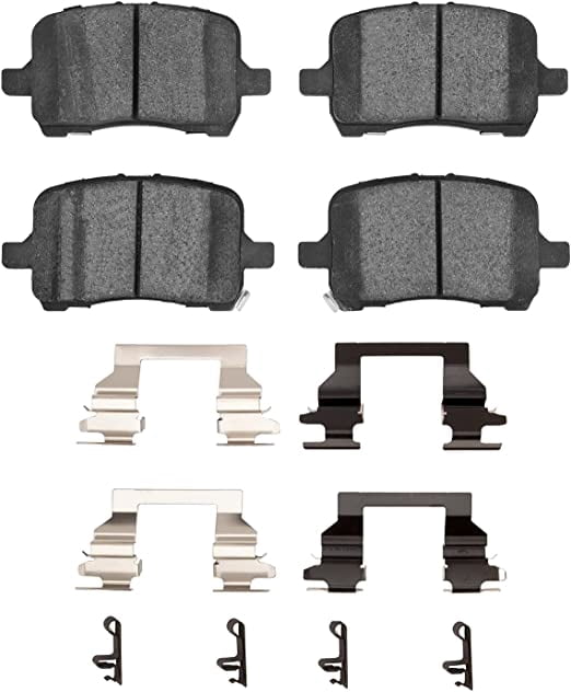 Dynamic Friction Company 1310-1028-01 DFC 3000 Ceramic Brake Pads and Hardware Kit