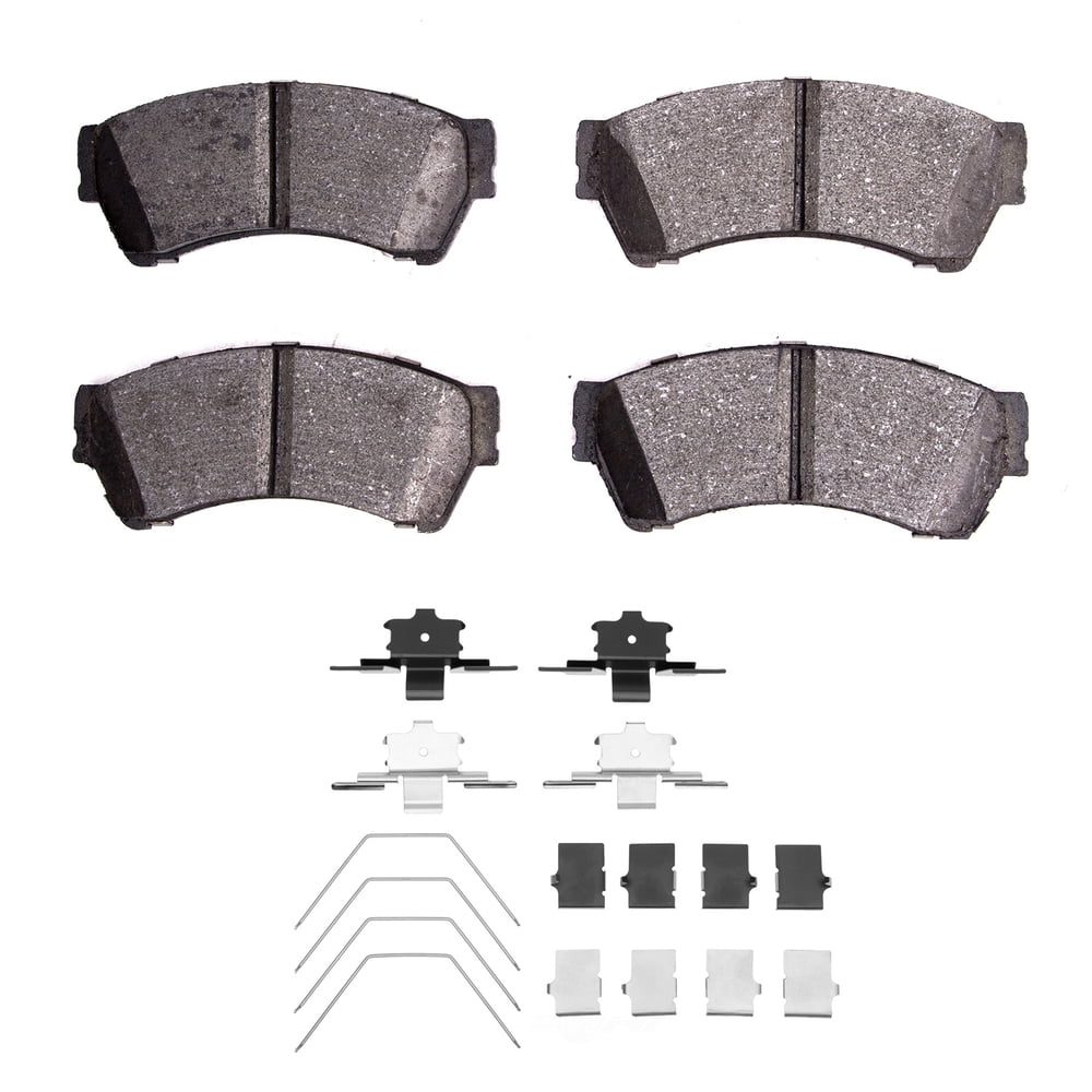 Dynamic Friction Company 1310-1164-01 DFC 3000 Ceramic Brake Pads and Hardware Kit