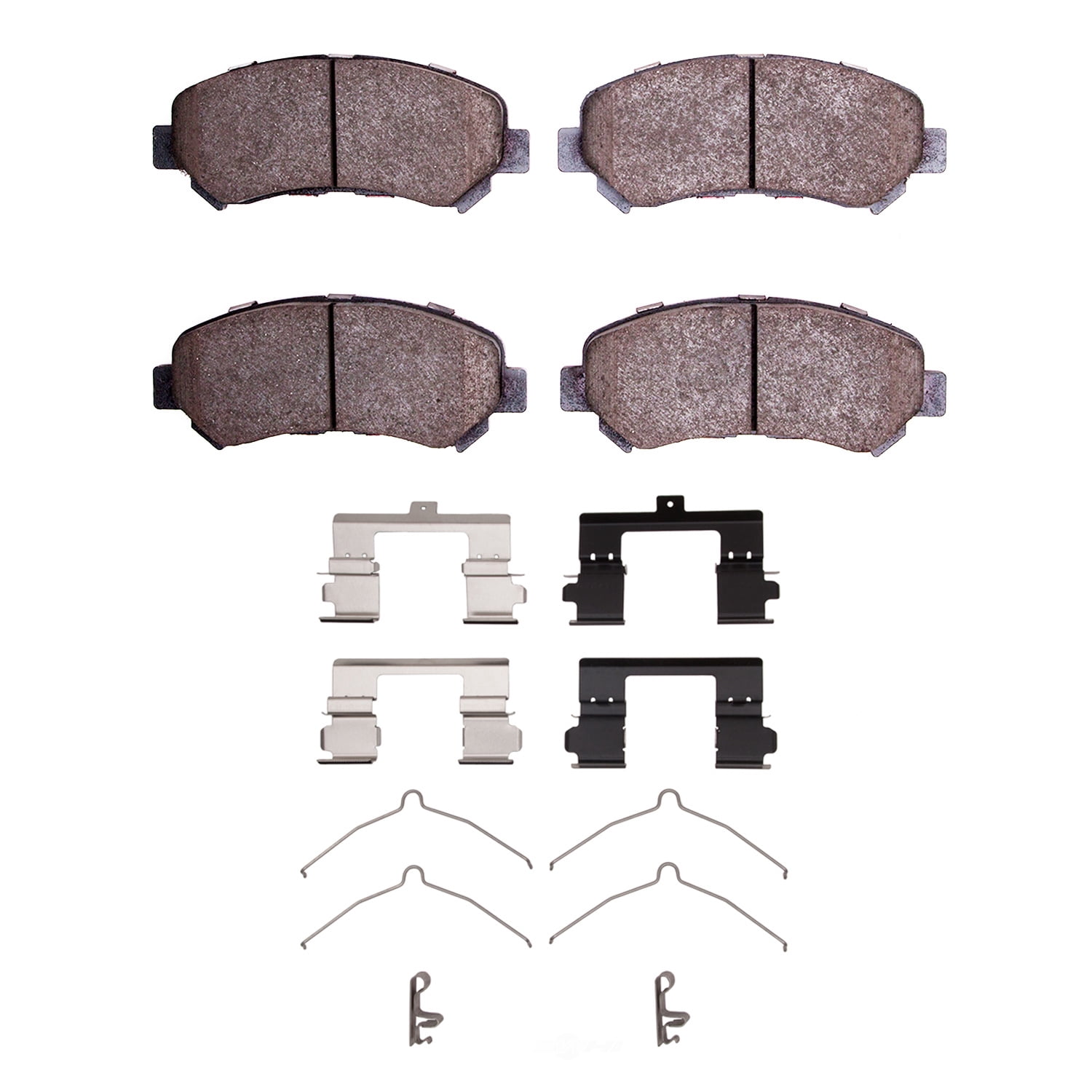 Dynamic Friction Company 1310-1374-01 DFC 3000 Ceramic Brake Pads and Hardware Kit