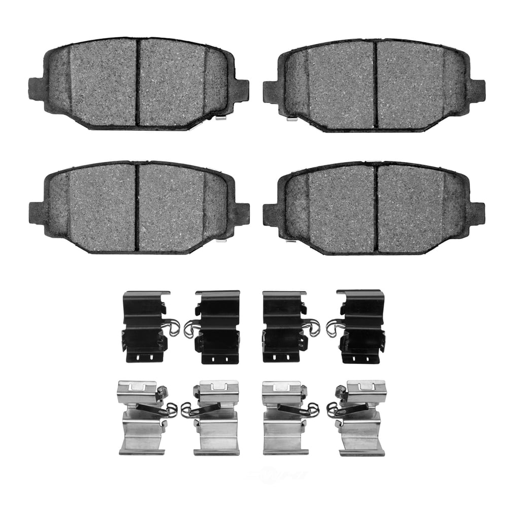 Dynamic Friction Company 1310-1596-01 DFC 3000 Ceramic Brake Pads and Hardware Kit