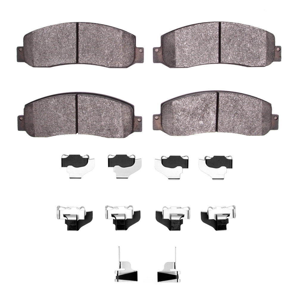 Dynamic Friction Company 1311-1069-01 DFC 3000 Semi-Metallic Brake Pads and Hardware Kit