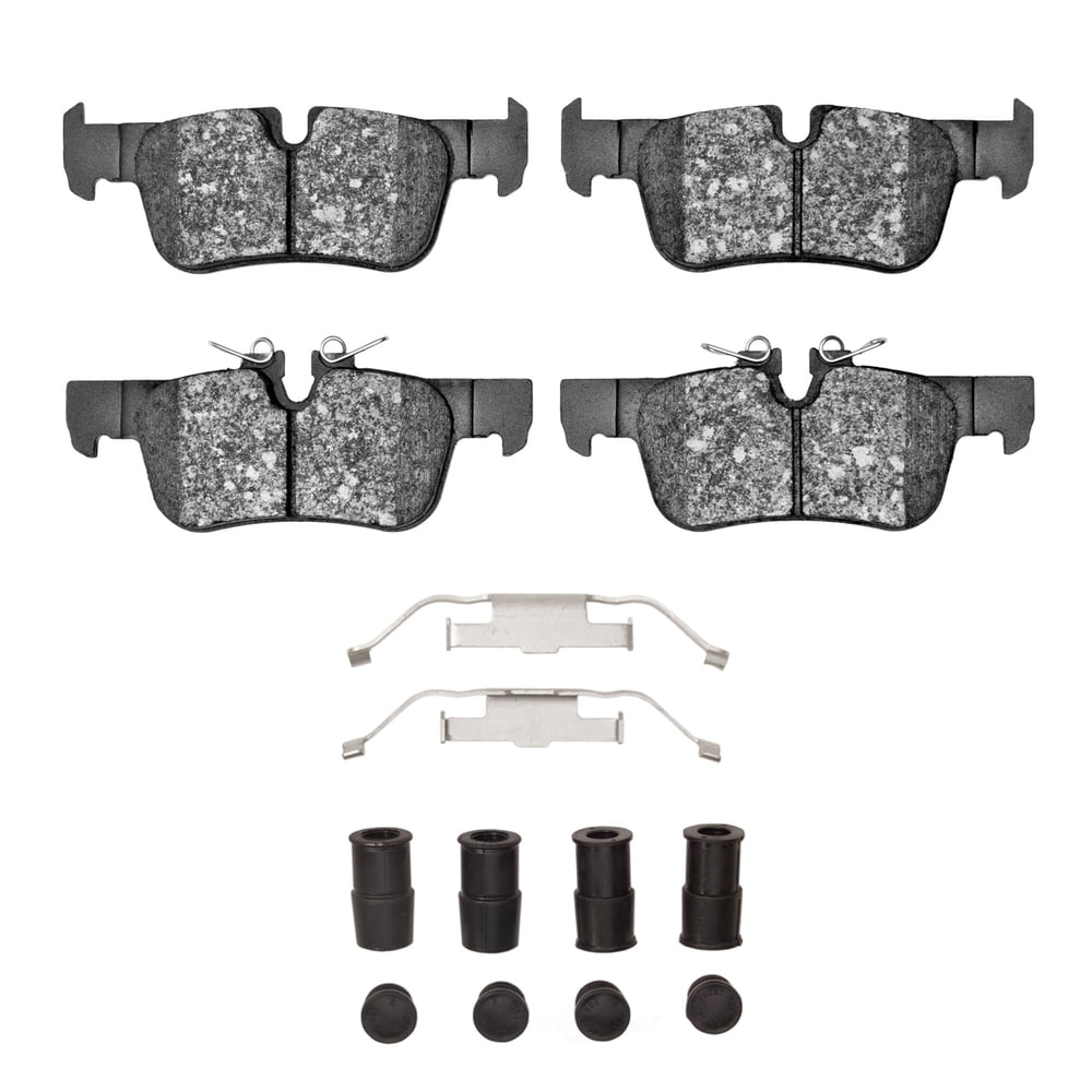 Dynamic Friction Company 1311-1762-01 DFC 3000 Semi-Metallic Brake Pads and Hardware Kit