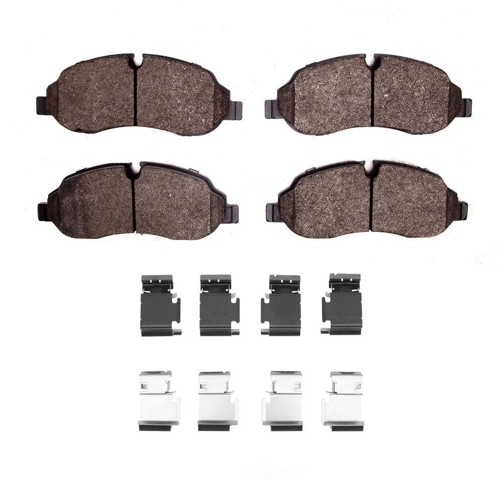 Dynamic Friction Company 1311-1774-01 DFC 3000 Semi-Metallic Brake Pads and Hardware Kit