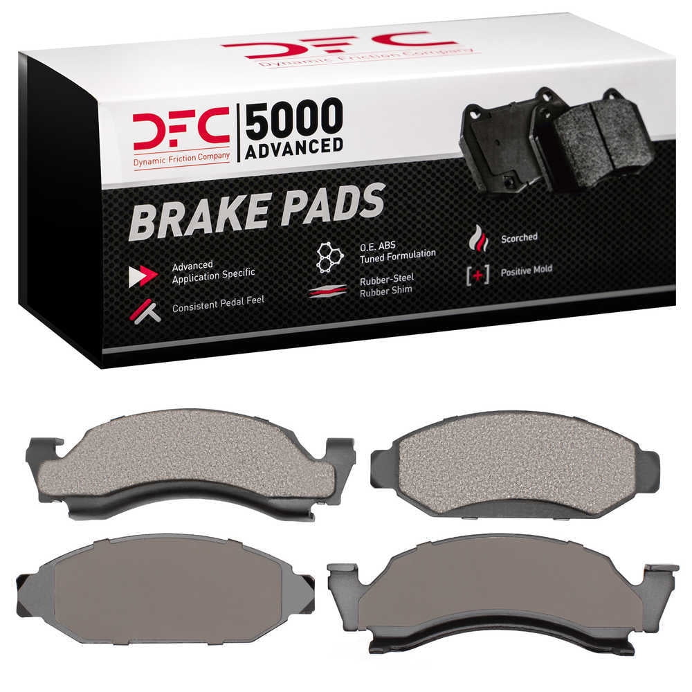 Dynamic Friction Company 1551-0375-00 DFC 5000 Advanced Brake Pads - Semi Metallic - OE Equivalent