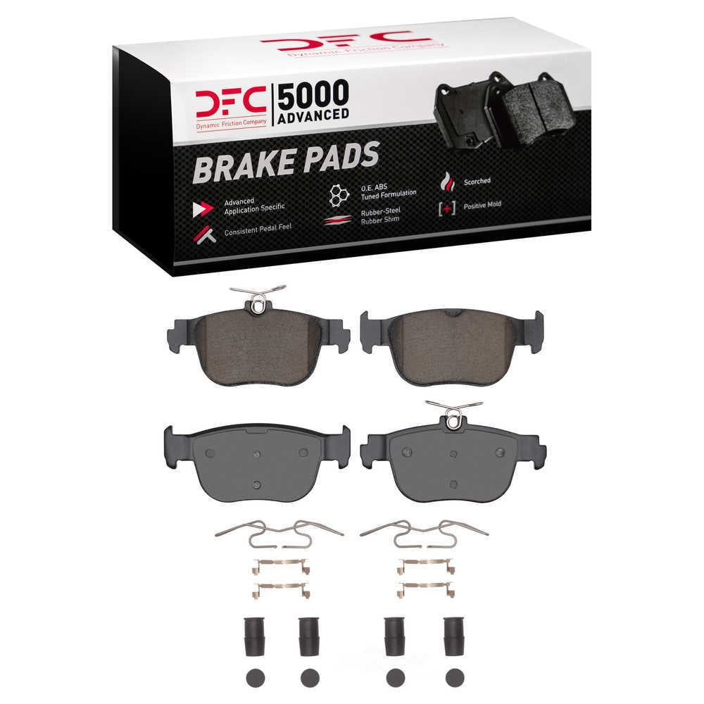 Dynamic Friction Company 1551-2432-01 DFC 5000 Advanced Brake Pads - Ceramic and Hardware Kit - OE