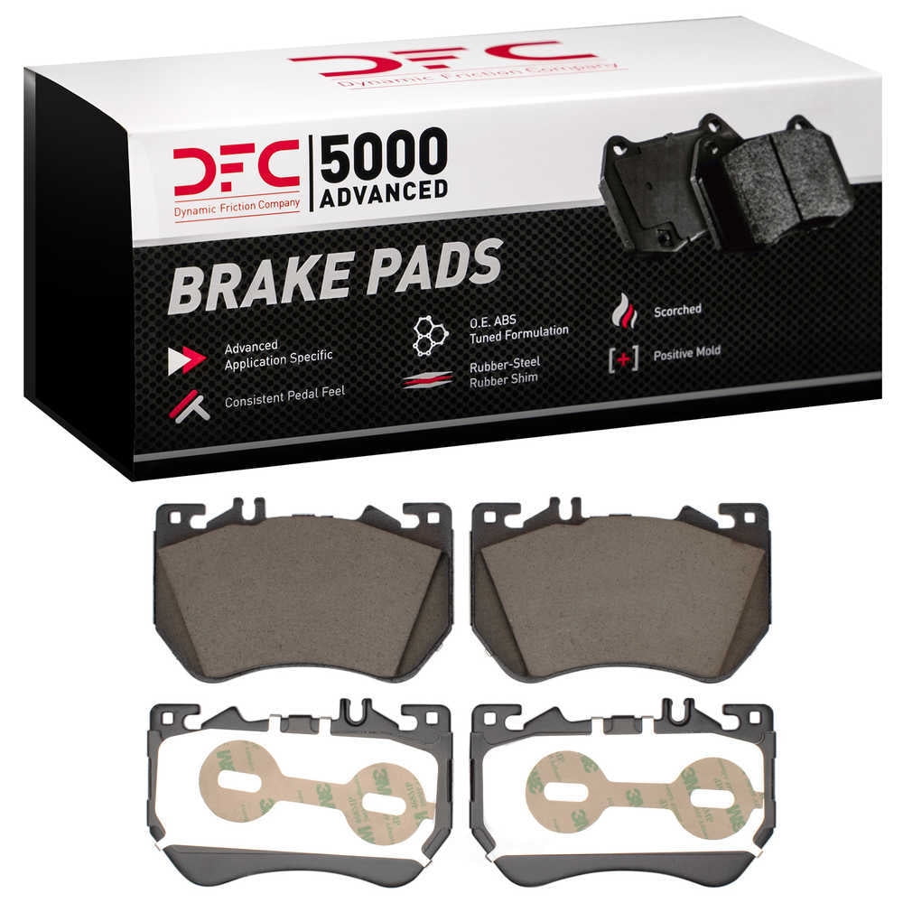 Dynamic Friction Company 1551-2456-00 DFC 5000 Advanced Brake Pads - Ceramic - OE Equivalent