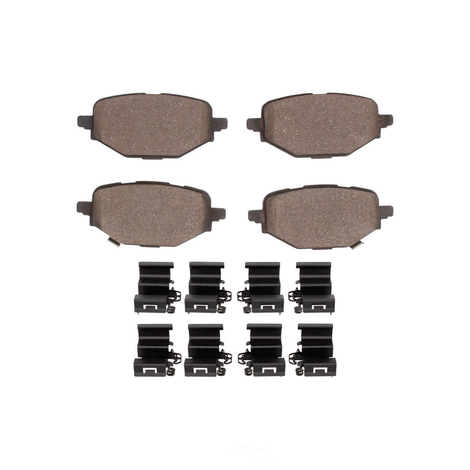 Dynamic Friction Company 1551-2457-01 DFC 5000 Advanced Brake Pads - Ceramic and Hardware Kit - OE
