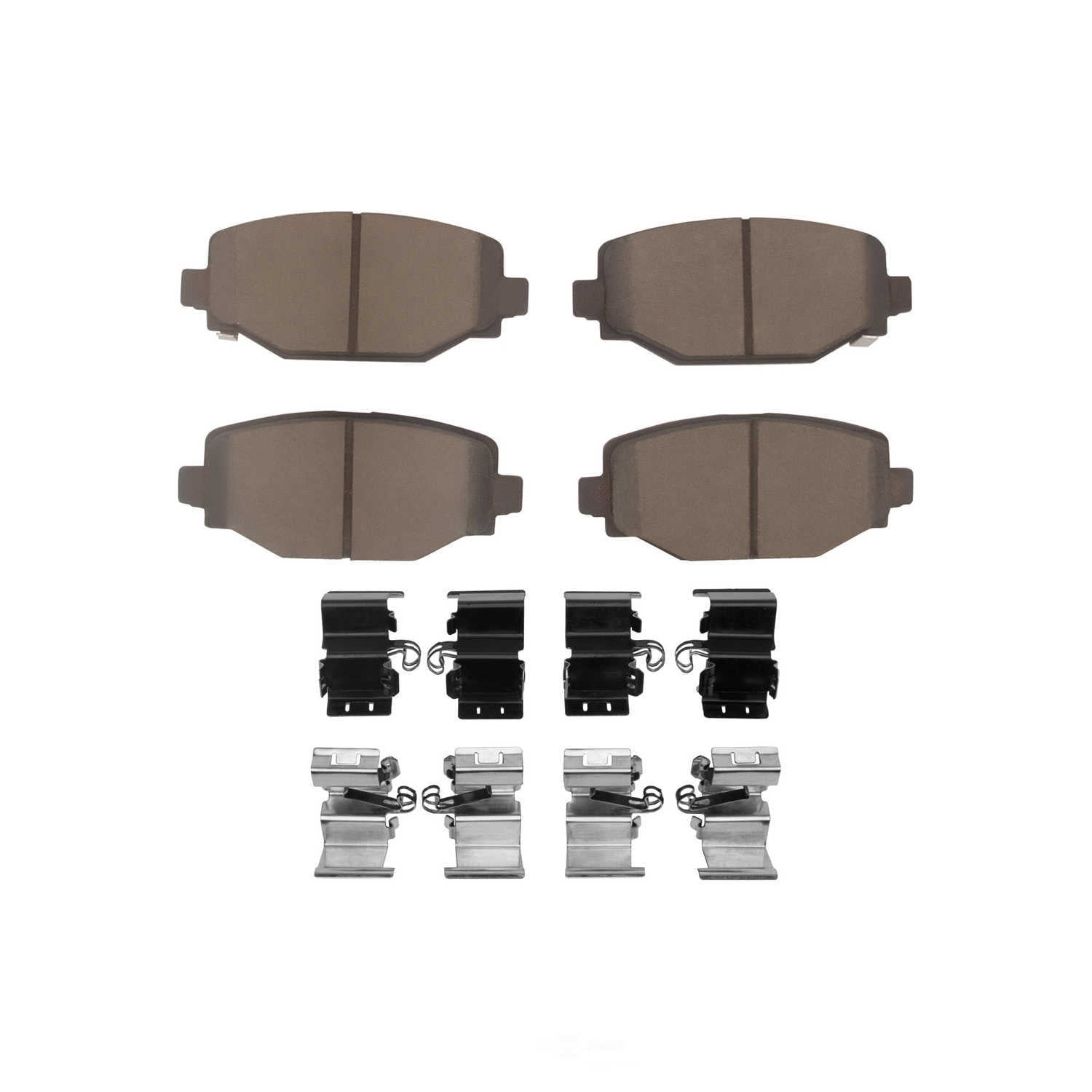 Dynamic Friction Company 1551-2460-01 DFC 5000 Advanced Brake Pads - Ceramic and Hardware Kit - OE
