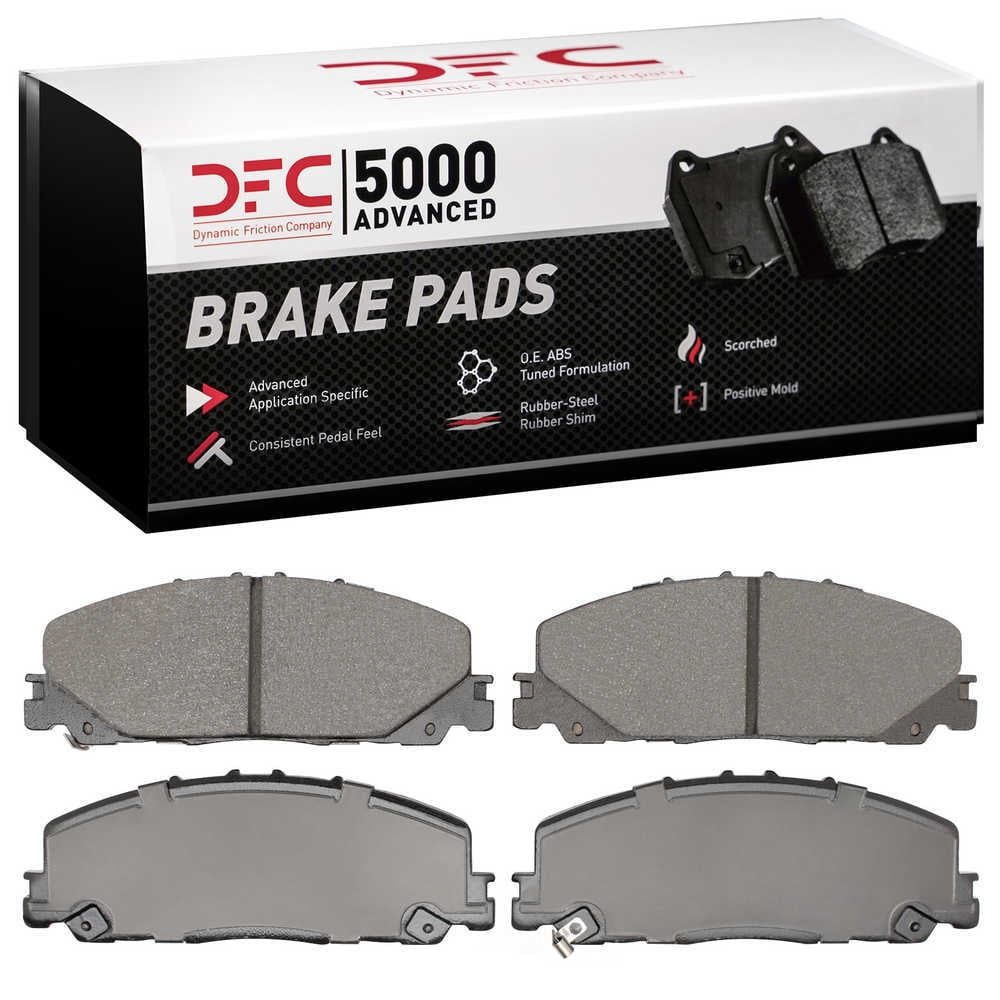 Dynamic Friction Company 1551-2477-00 DFC 5000 Advanced Brake Pads - Ceramic - OE Equivalent