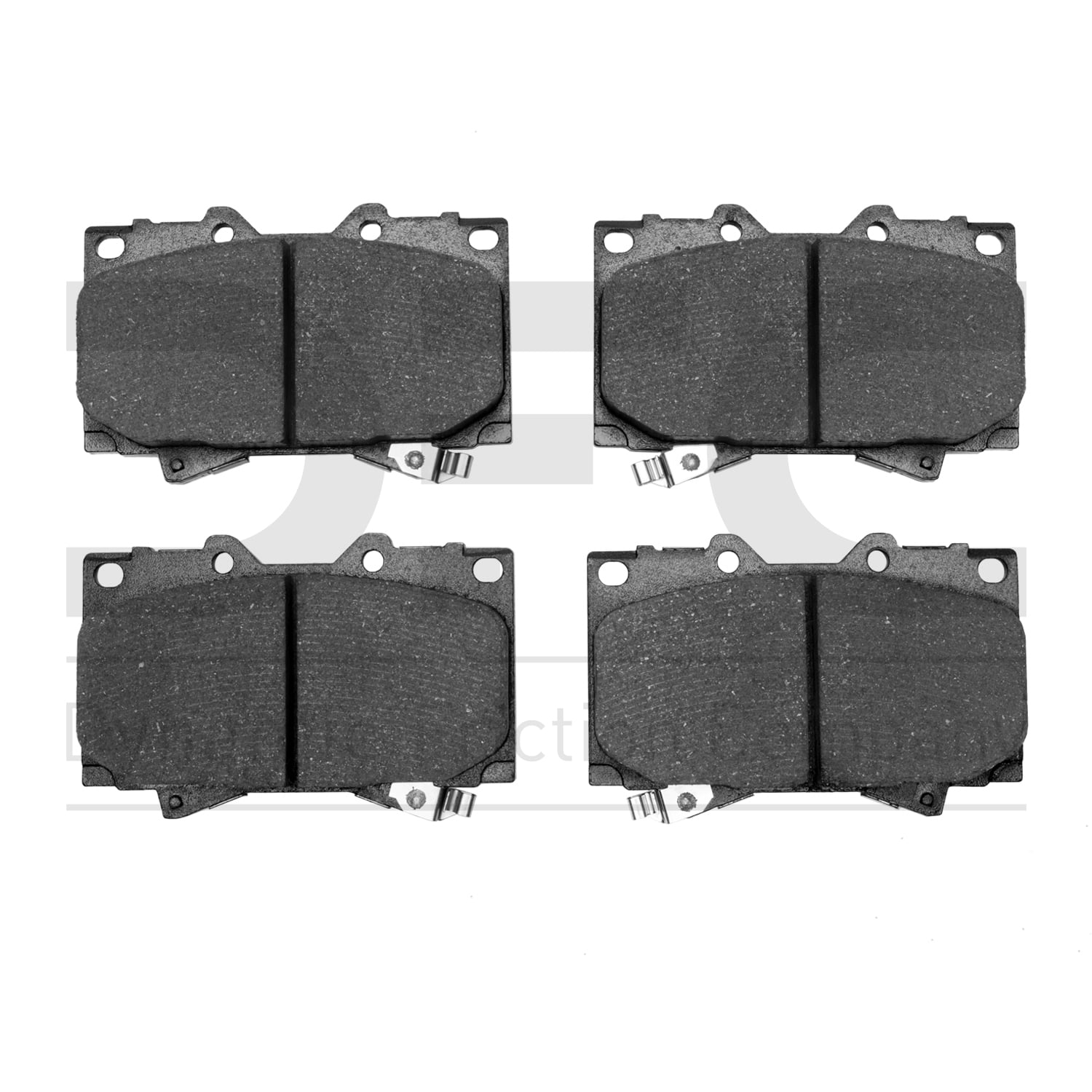 Dynamic Friction Company 3000 Keramik-Bremsbeläge – Hinten-Set, Kupferarme Formel, Geringer Staub