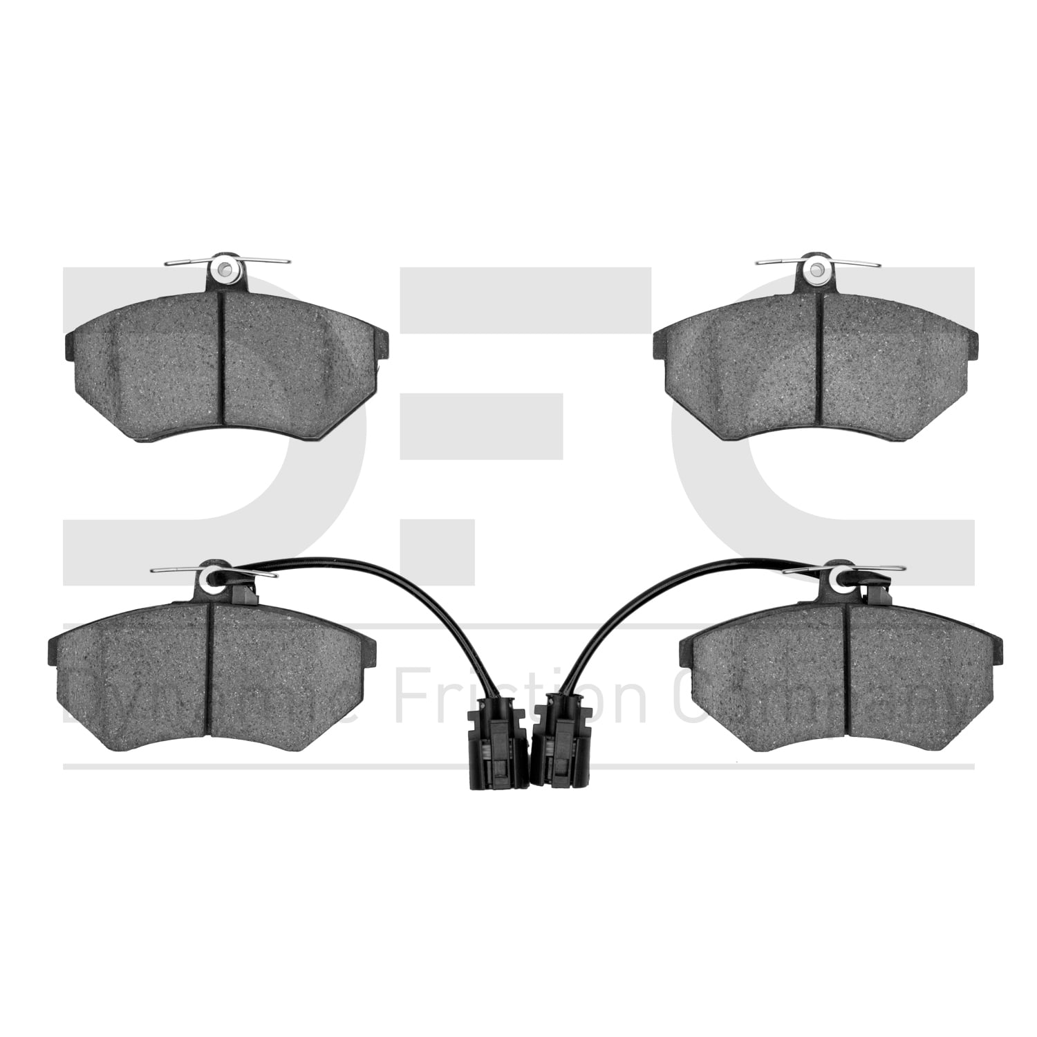 Dynamic Friction Company 3000 Semi-Metallic Brake Pads 1311-0684-00-Front Set For 1994-1995 Volkswagen Jetta, 1995 Volkswagen Golf