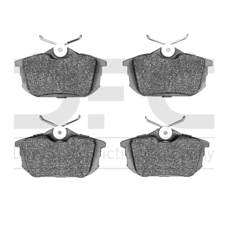 Dynamic Friction Company 3000 Semi-Metallic Brake Pads 1311-0838-00-Rear Set For 2000-2004 Volvo S40, 2000-2004 Volvo V40, 2003-2004 Mitsubishi Space Star