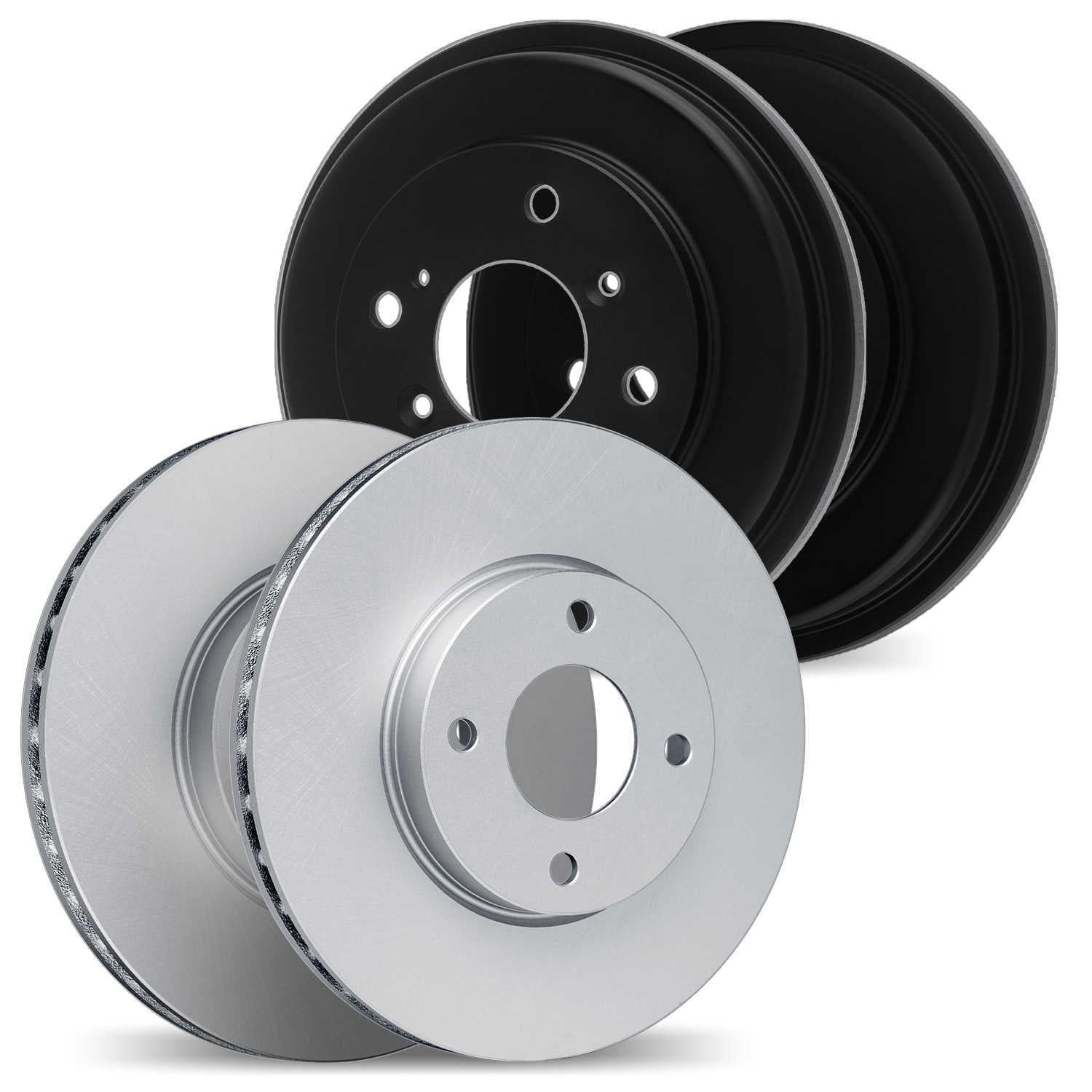 Dynamic Friction Company 4004-72026 DFC Brake Rotors and Drums - GEOSPEC Coated