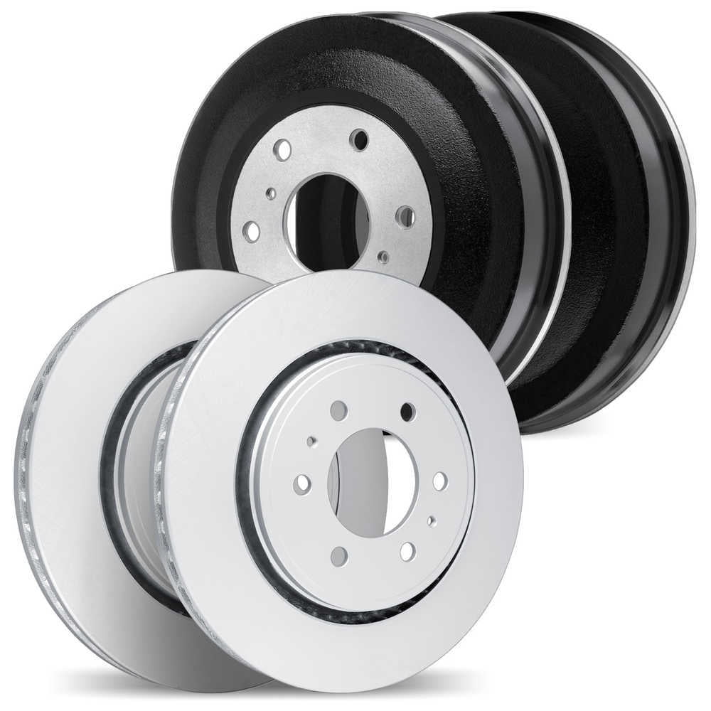 Dynamic Friction Company 4004-76056 DFC Brake Rotors and Drums - GEOSPEC Coated