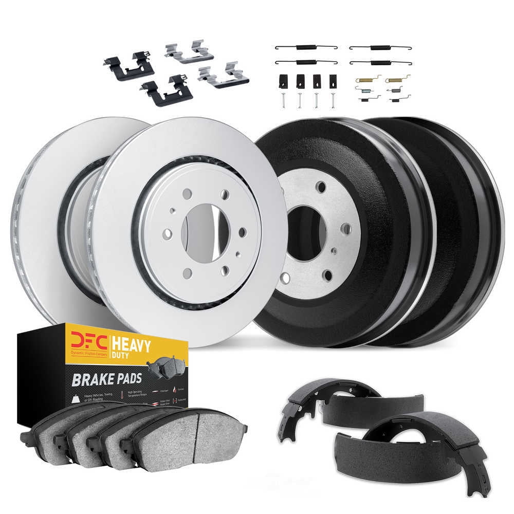 Dynamic Friction Company 4284-40010 DFC Geospec Rotors with Heavy Duty Brake Pads includes DFC