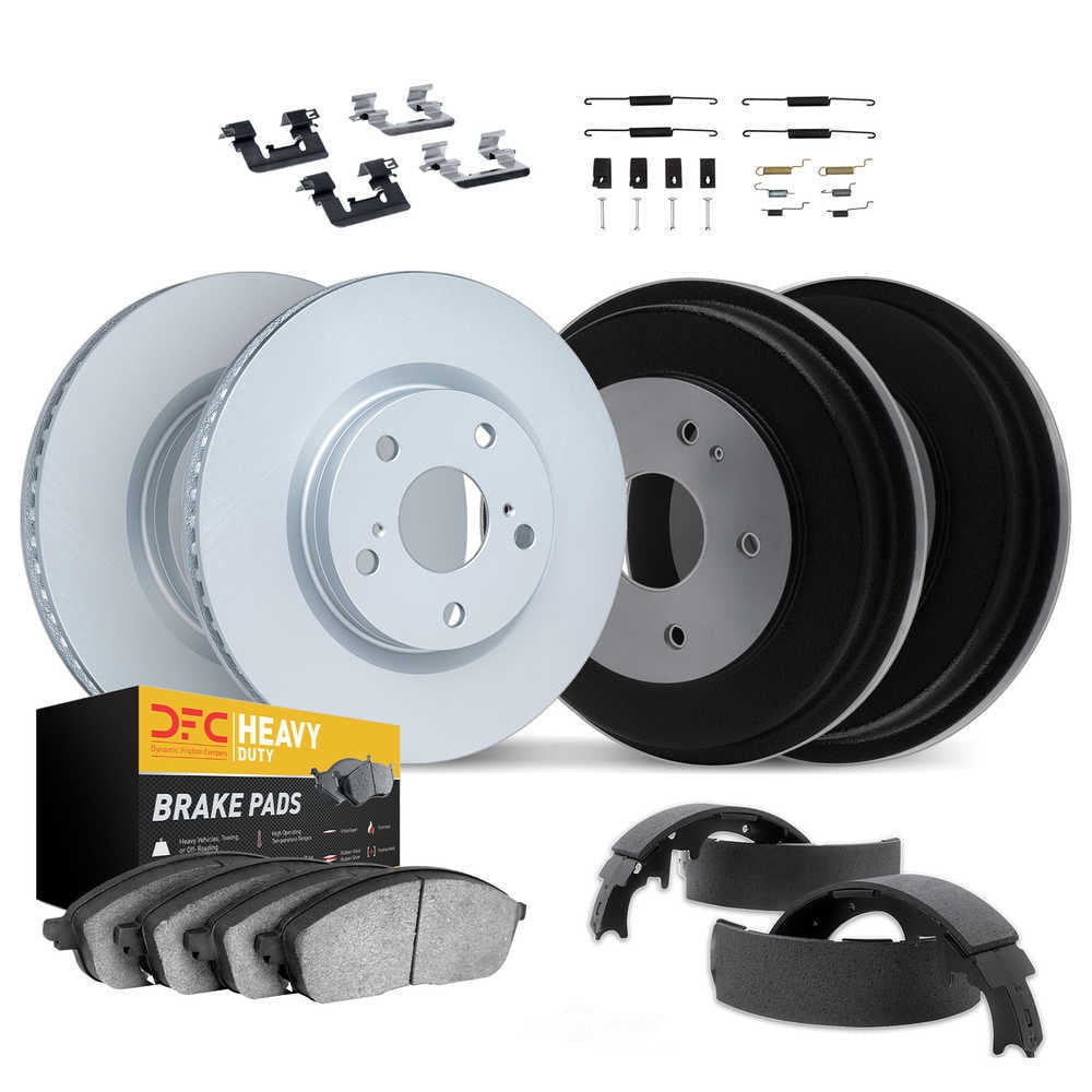 Dynamic Friction Company 4284-54058 DFC Geospec Rotors with Heavy Duty Brake Pads includes DFC