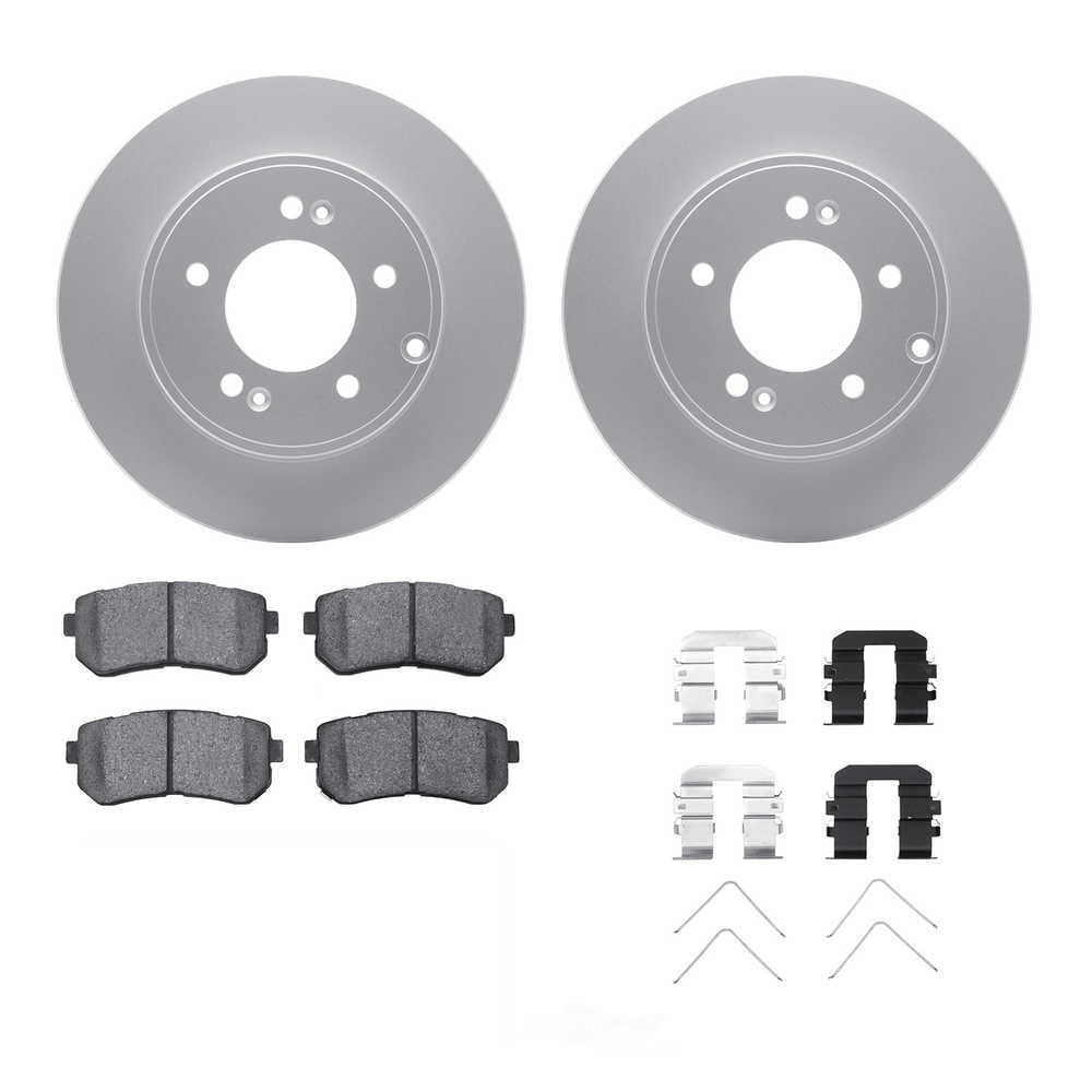 Dynamic Friction Company 4312-03024 DFC Geospec Rotors with 3000 Series Ceramic Brake Pads includes