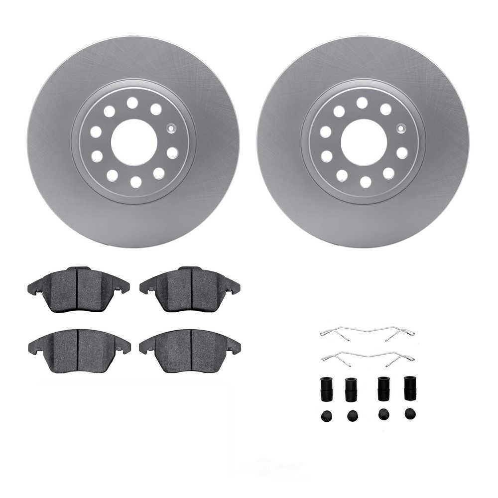 Dynamic Friction Company 4312-74036 DFC Geospec Rotors with 3000 Series Ceramic Brake Pads includes