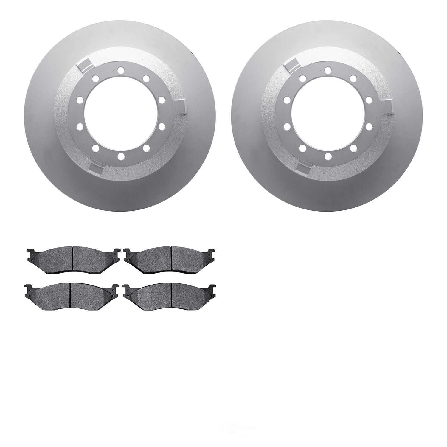 Dynamic Friction Company 4402-54043 DFC Geospec Rotors with Ultimate Duty Performance Brake Pads