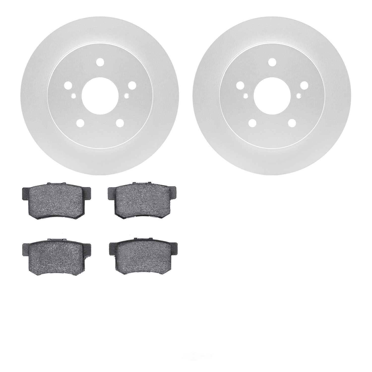 Dynamic Friction Company 4502-01013 DFC GEOSPEC Rotors with 5000 Advanced Brake Pads