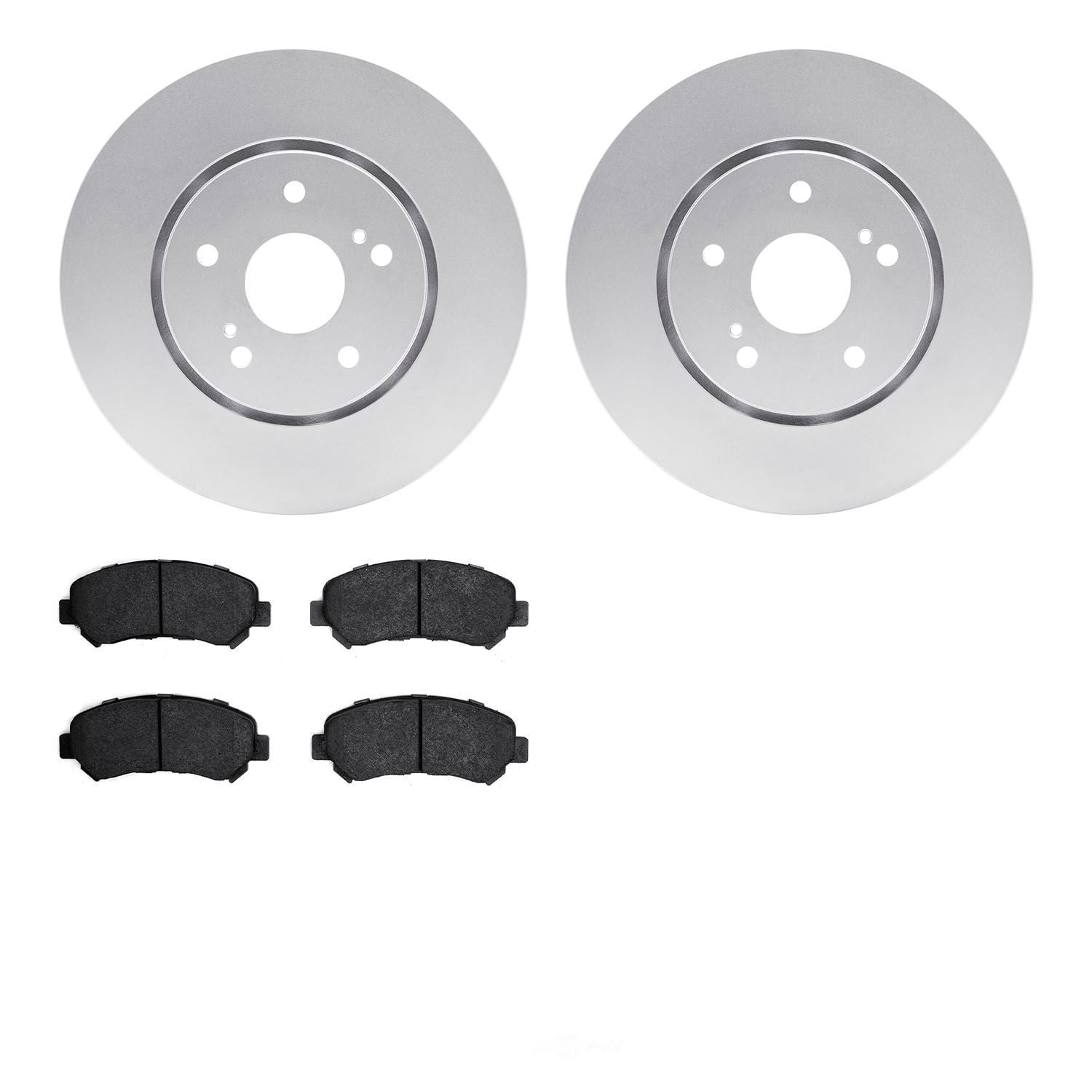 Dynamic Friction Company 4502-01015 DFC GEOSPEC Rotors with 5000 Advanced Brake Pads