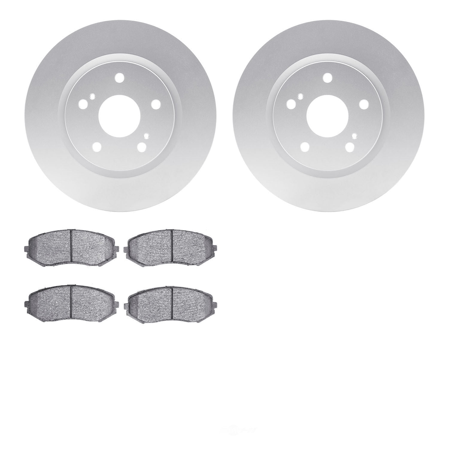 Dynamic Friction Company 4502-01021 DFC GEOSPEC Rotors with 5000 Advanced Brake Pads