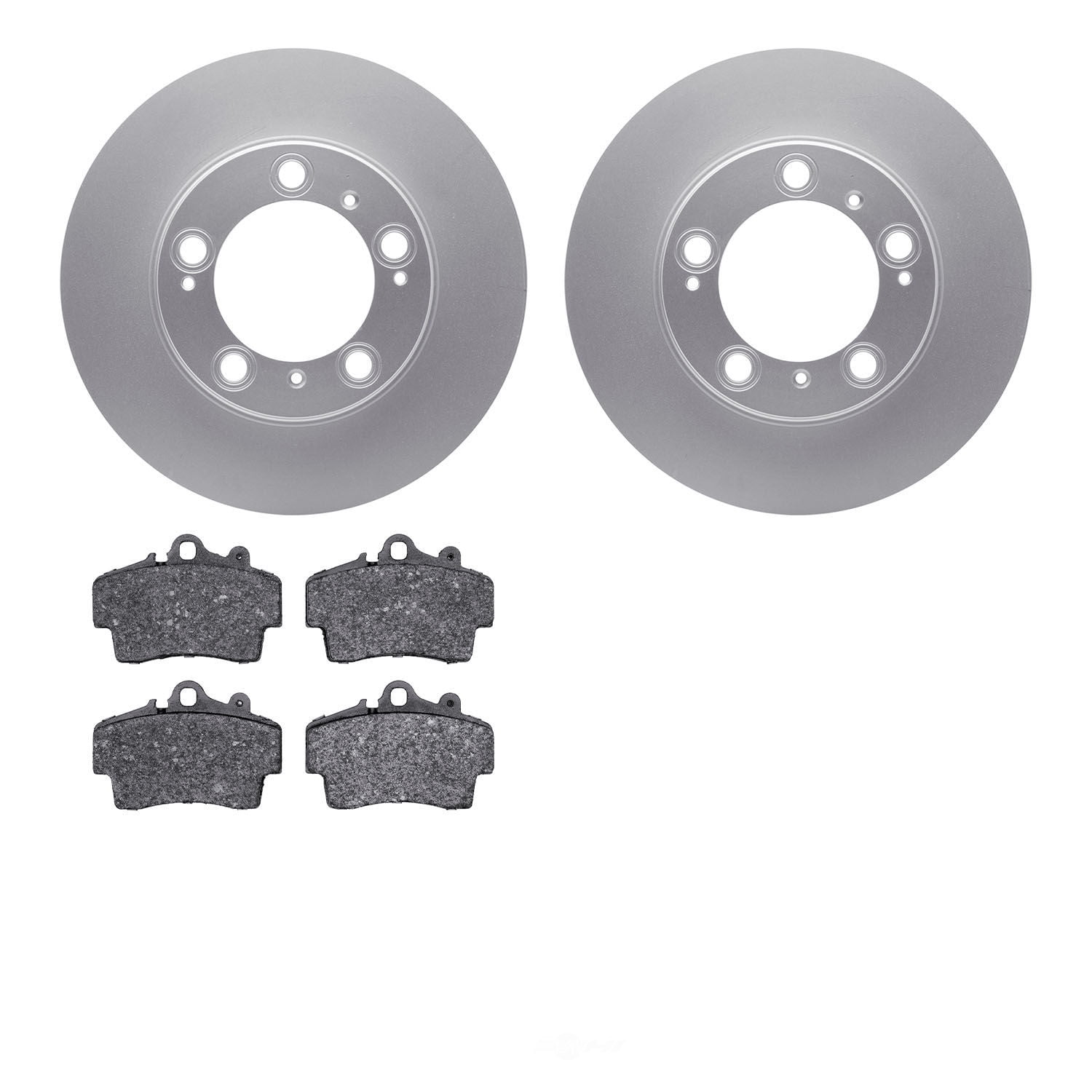 Dynamic Friction Company 4502-02036 DFC GEOSPEC Rotors with 5000 Advanced Brake Pads