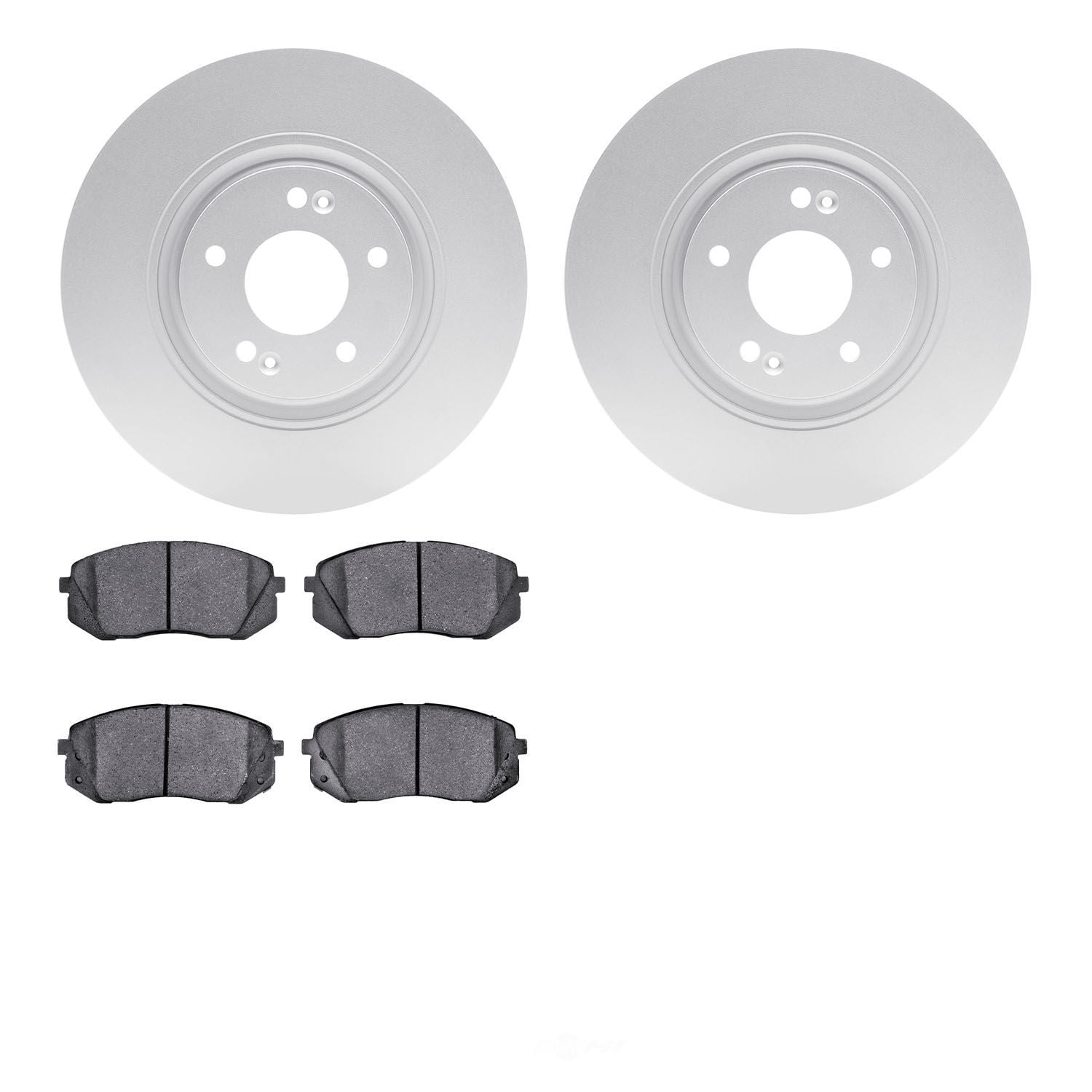 Dynamic Friction Company 4502-03054 DFC GEOSPEC Rotors with 5000 Advanced Brake Pads