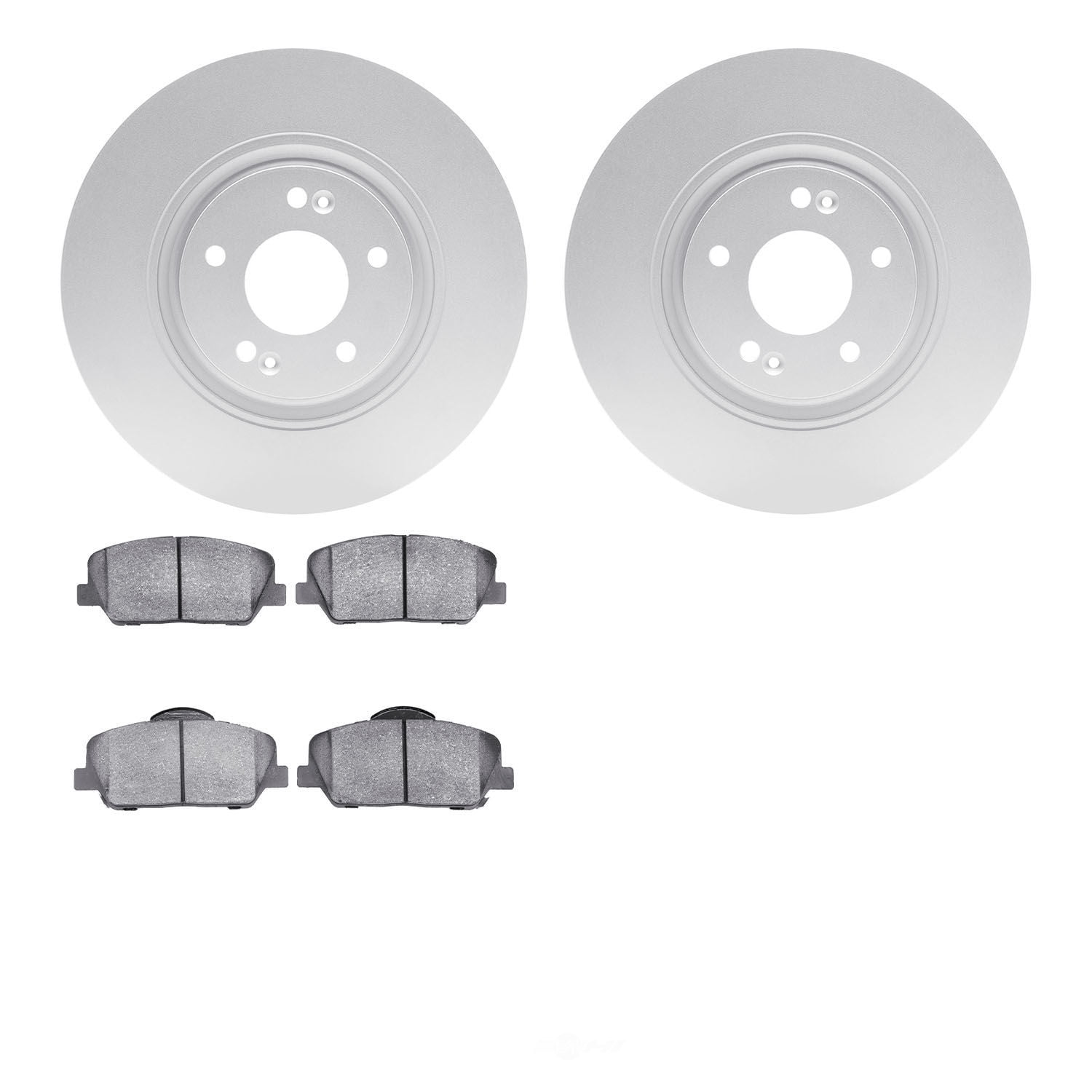 Dynamic Friction Company 4502-03088 DFC GEOSPEC Rotors with 5000 Advanced Brake Pads