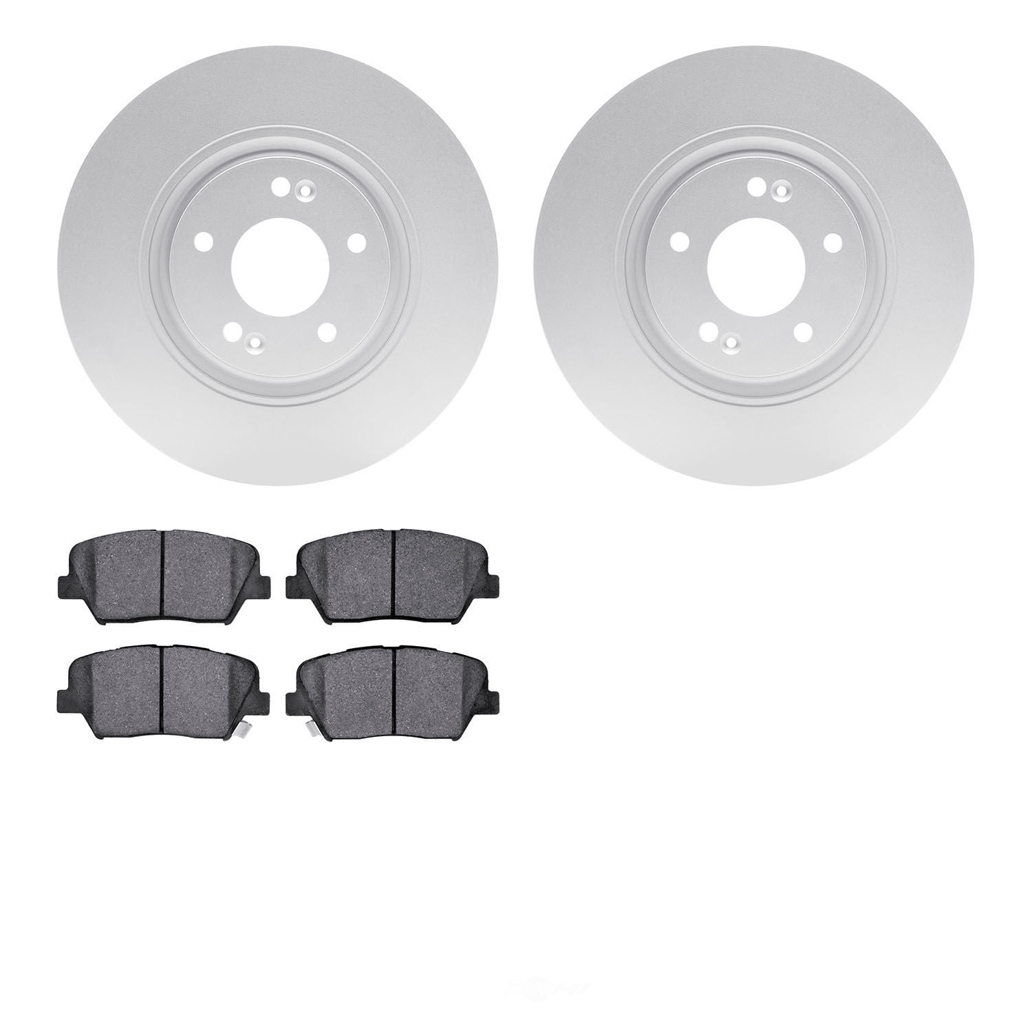 Dynamic Friction Company 4502-03089 DFC GEOSPEC Rotors with 5000 Advanced Brake Pads