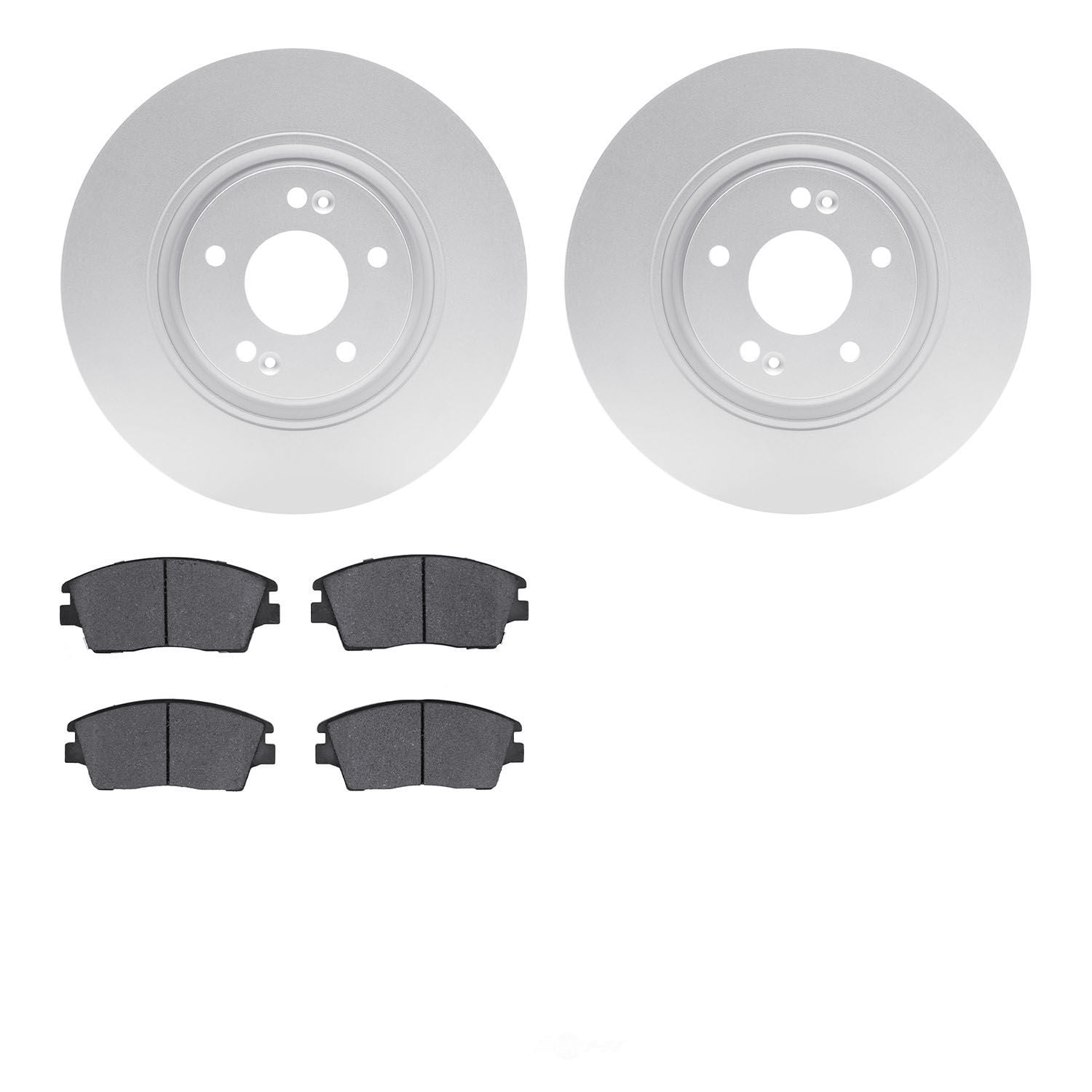 Dynamic Friction Company 4502-03090 DFC GEOSPEC Rotors with 5000 Advanced Brake Pads