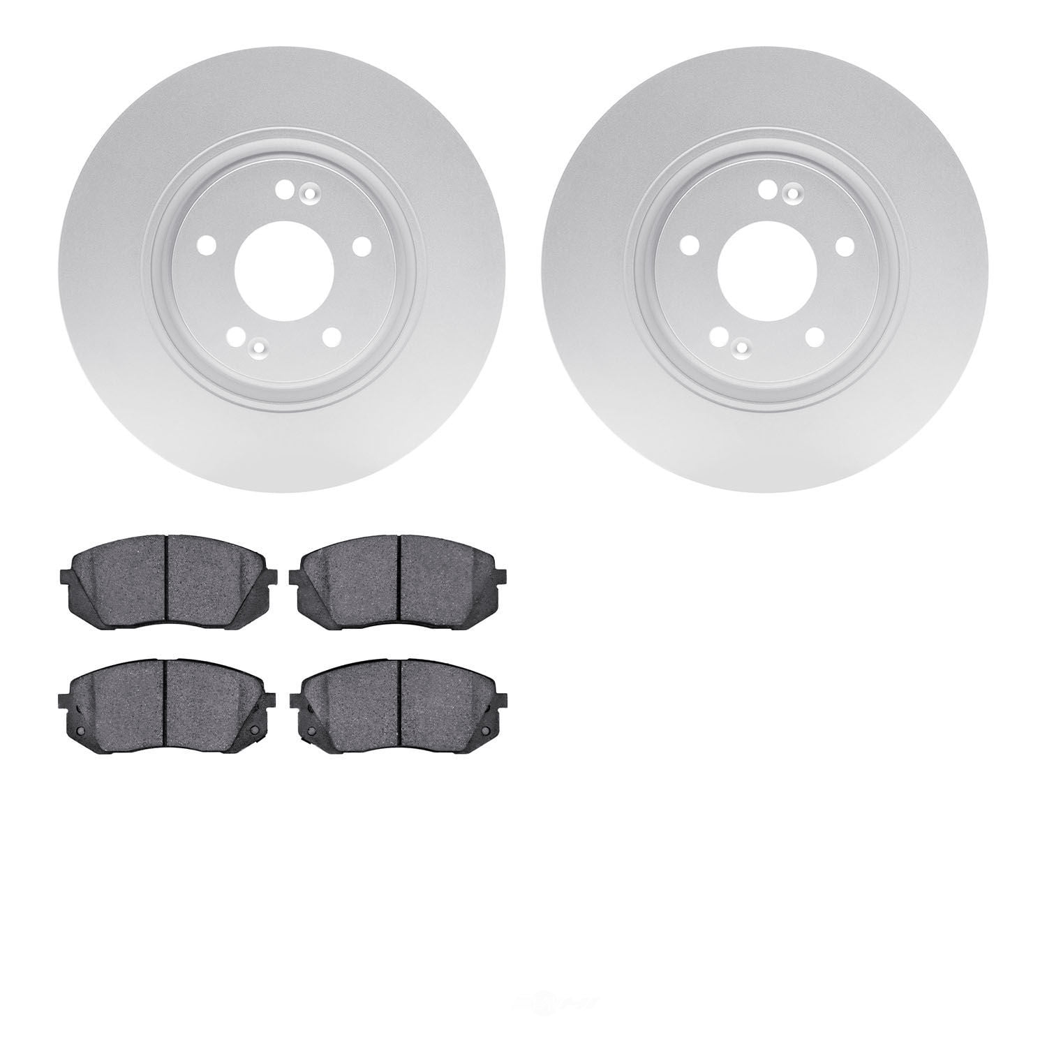 Dynamic Friction Company 4502-03091 DFC GEOSPEC Rotors with 5000 Advanced Brake Pads
