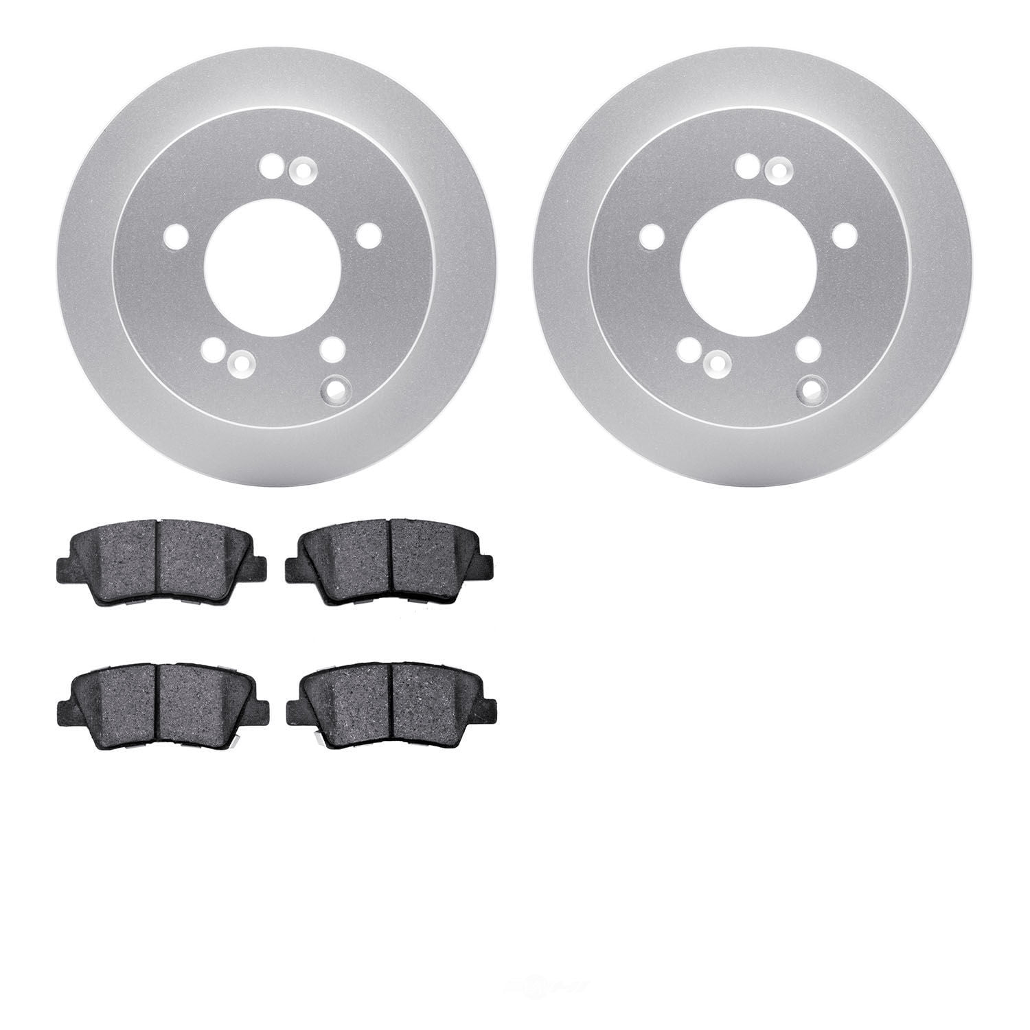 Dynamic Friction Company 4502-03095 DFC GEOSPEC Rotors with 5000 Advanced Brake Pads