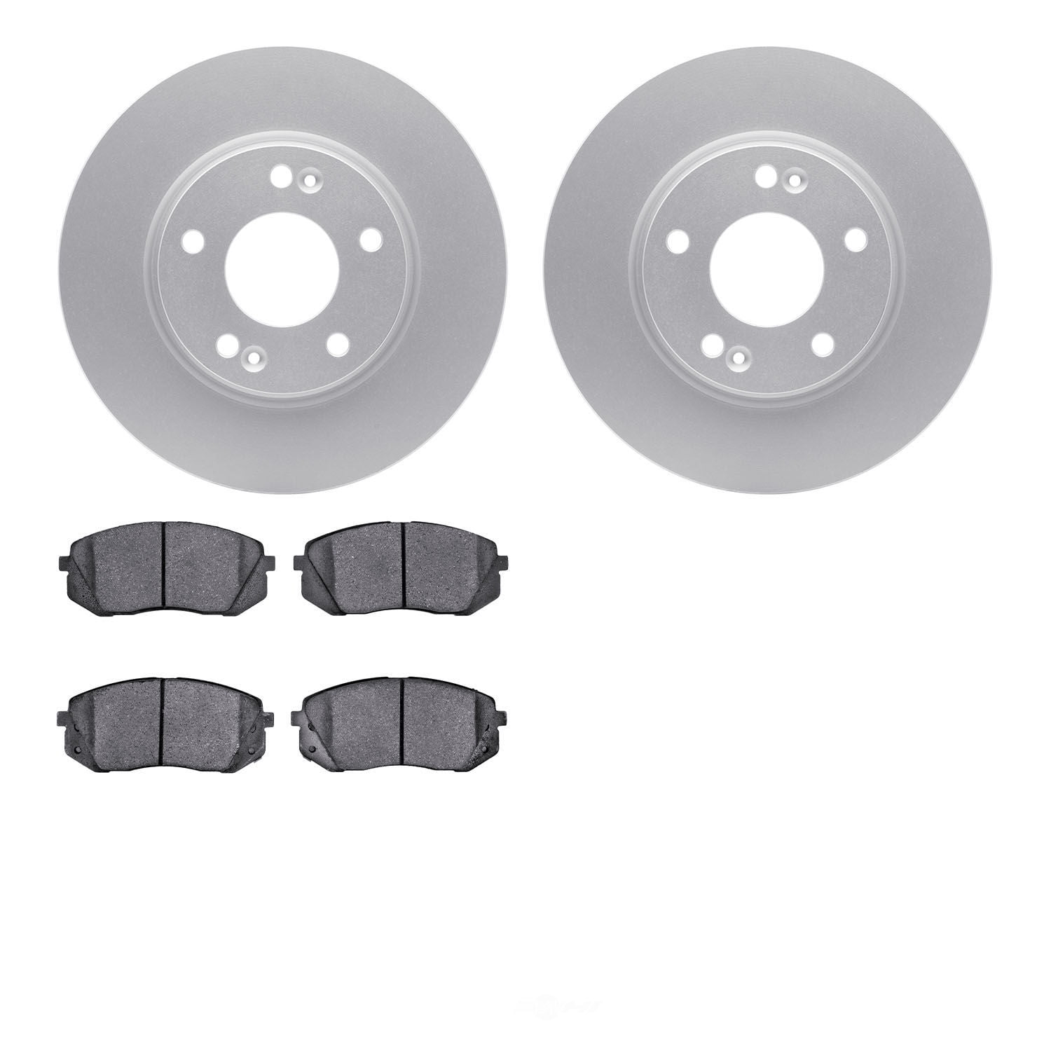 Dynamic Friction Company 4502-03098 DFC GEOSPEC Rotors with 5000 Advanced Brake Pads
