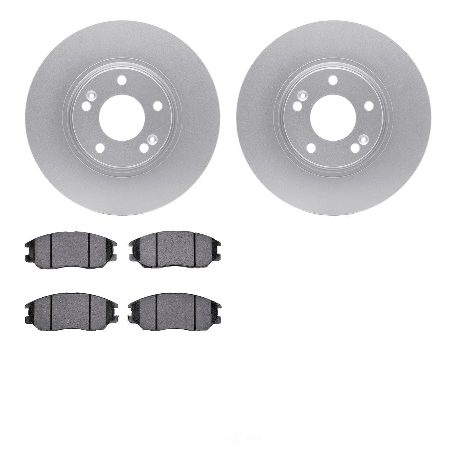 Dynamic Friction Company 4502-03104 DFC GEOSPEC Rotors with 5000 Advanced Brake Pads