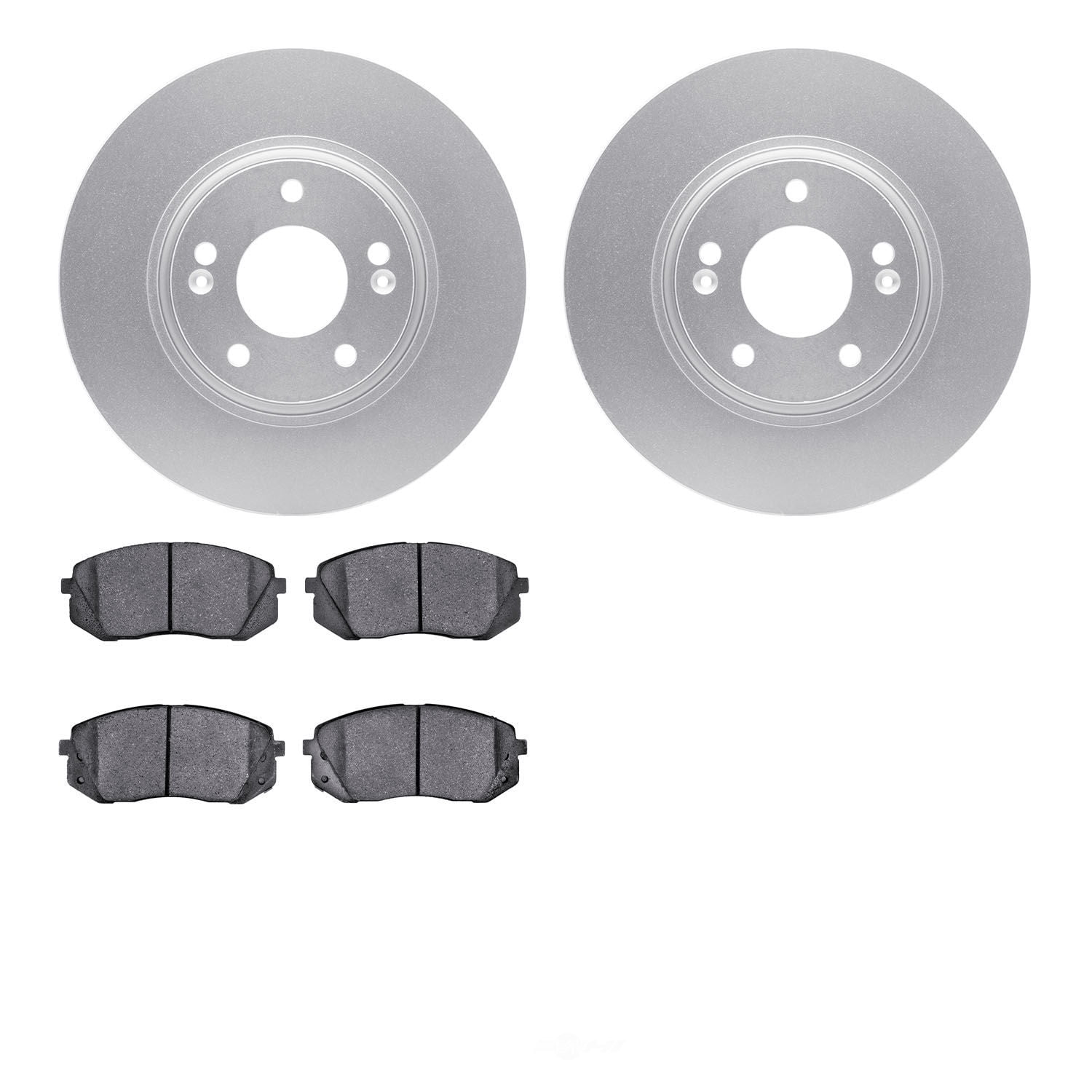 Dynamic Friction Company 4502-03109 DFC GEOSPEC Rotors with 5000 Advanced Brake Pads