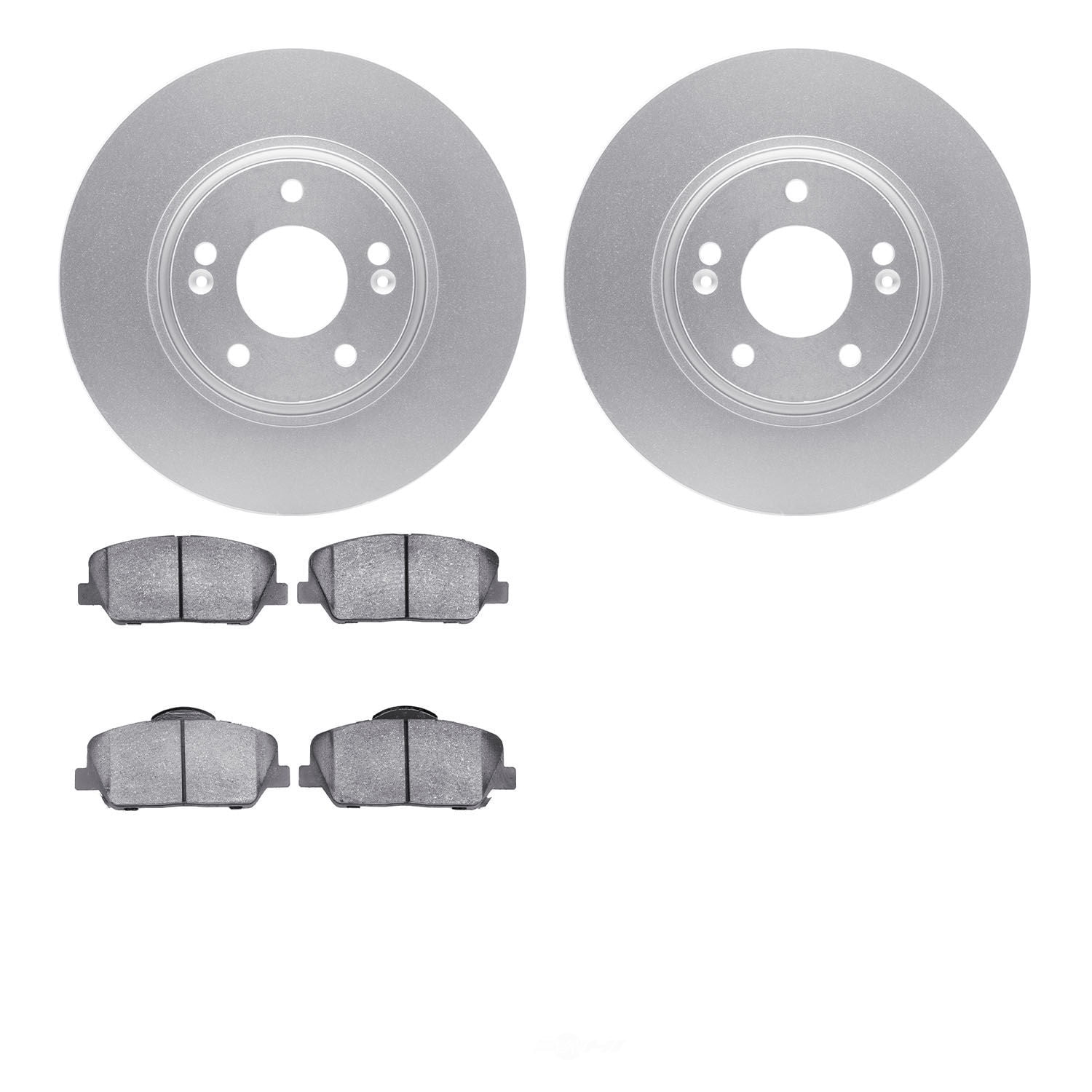Dynamic Friction Company 4502-03111 DFC GEOSPEC Rotors with 5000 Advanced Brake Pads
