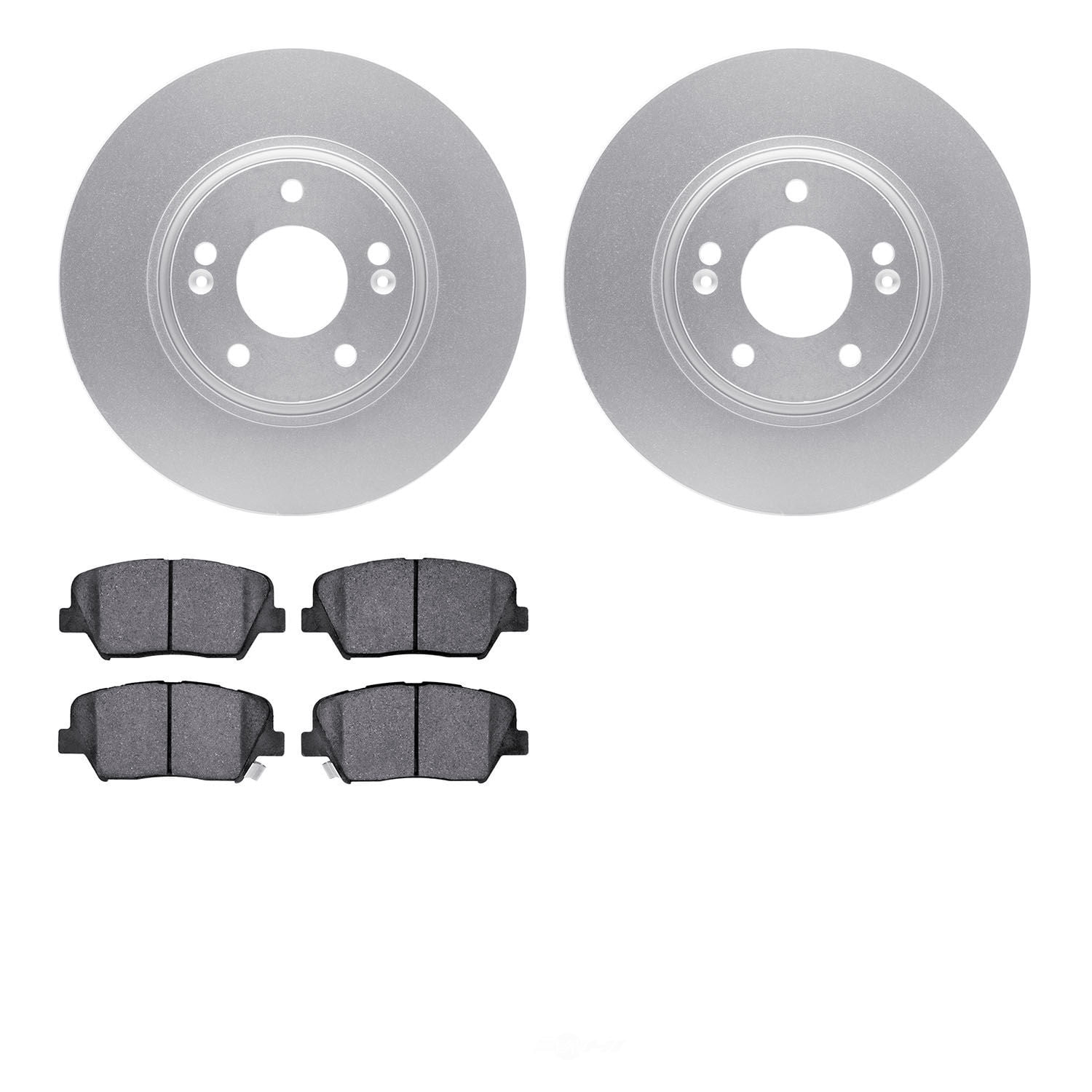 Dynamic Friction Company 4502-03114 DFC GEOSPEC Rotors with 5000 Advanced Brake Pads