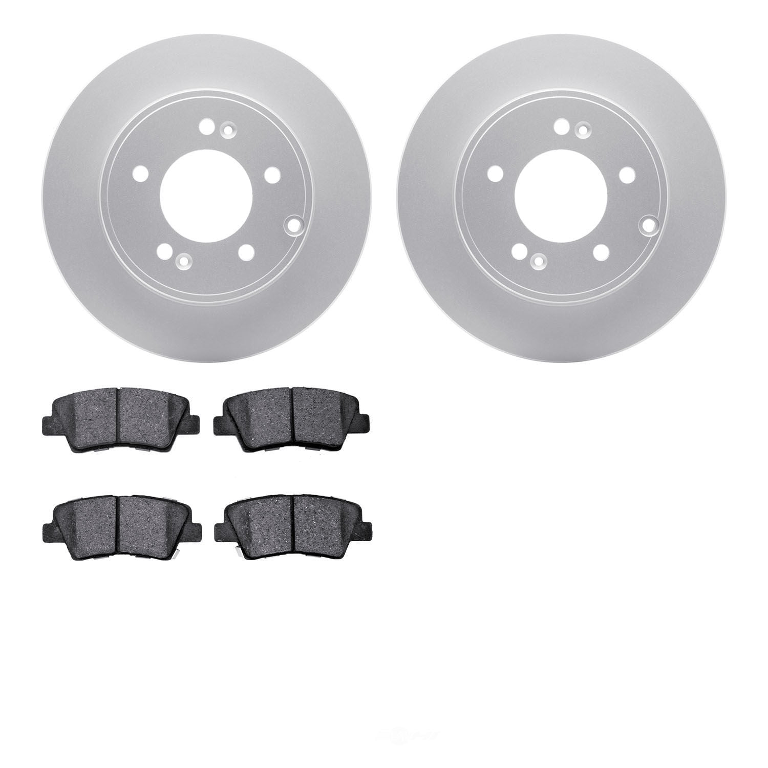 Dynamic Friction Company 4502-03119 DFC GEOSPEC Rotors with 5000 Advanced Brake Pads